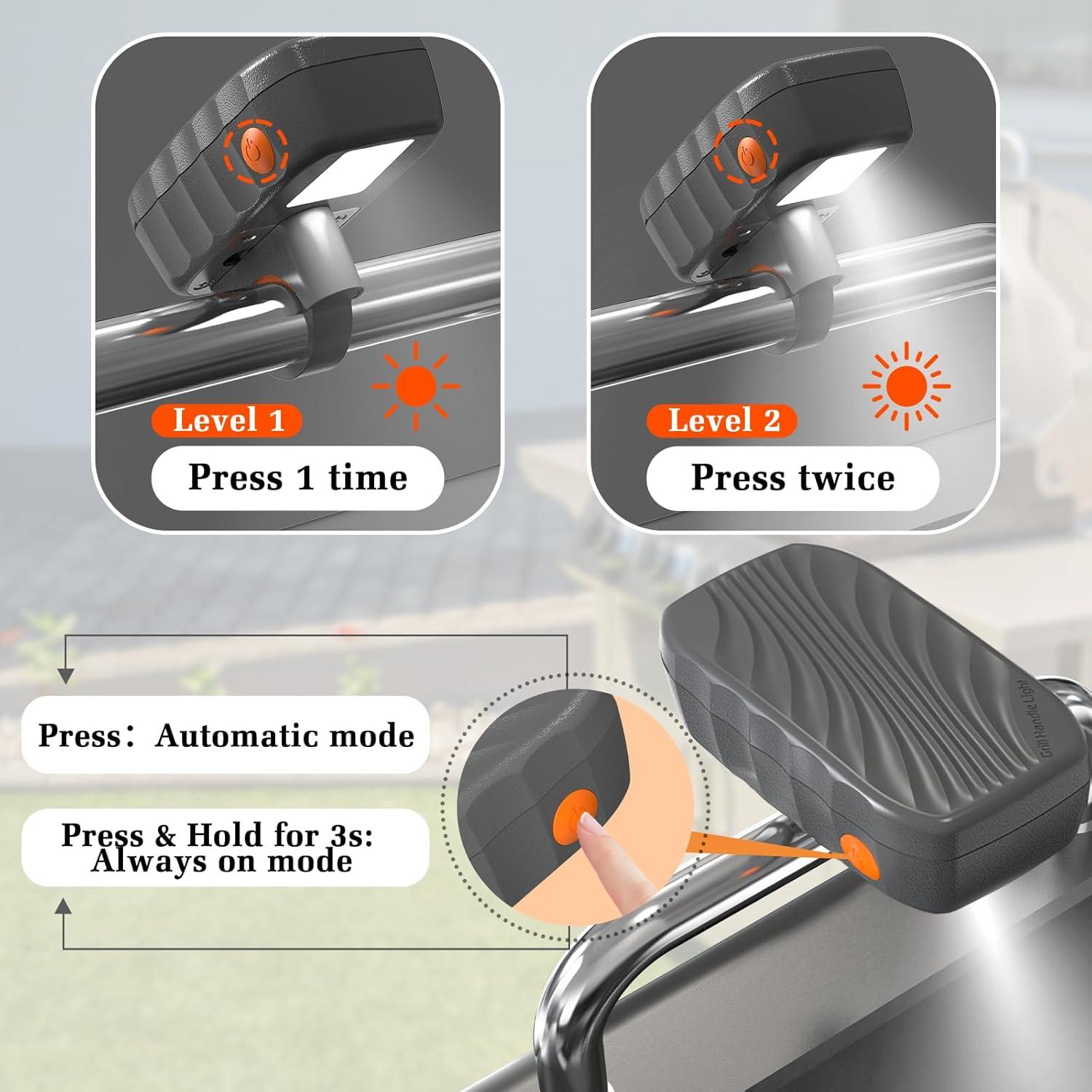 Paquete de 2 Luces para Parrilla OATISLife - Brillantes y Resistentes