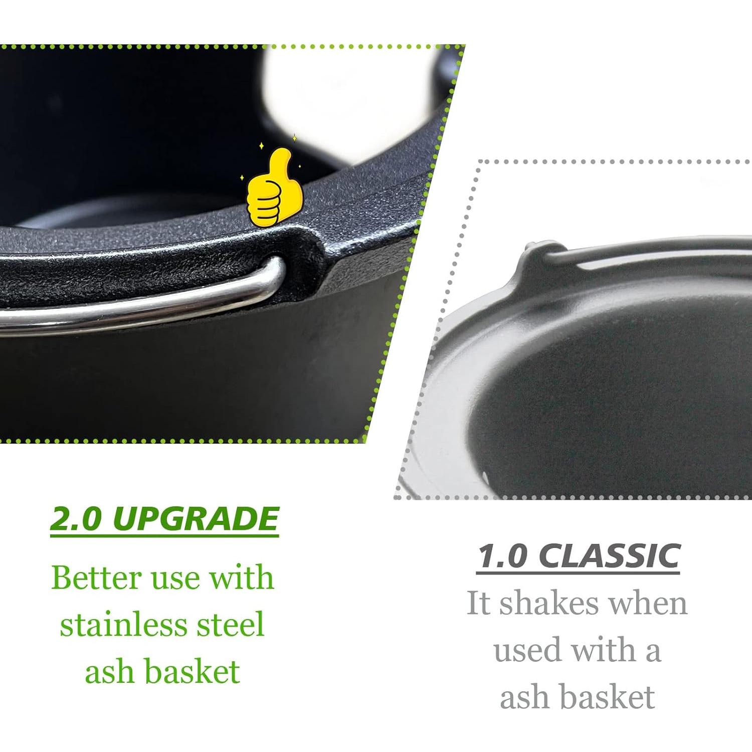 Cubo de Ceniza Hierro Fundido KAMaster para Big Green Egg Mediano