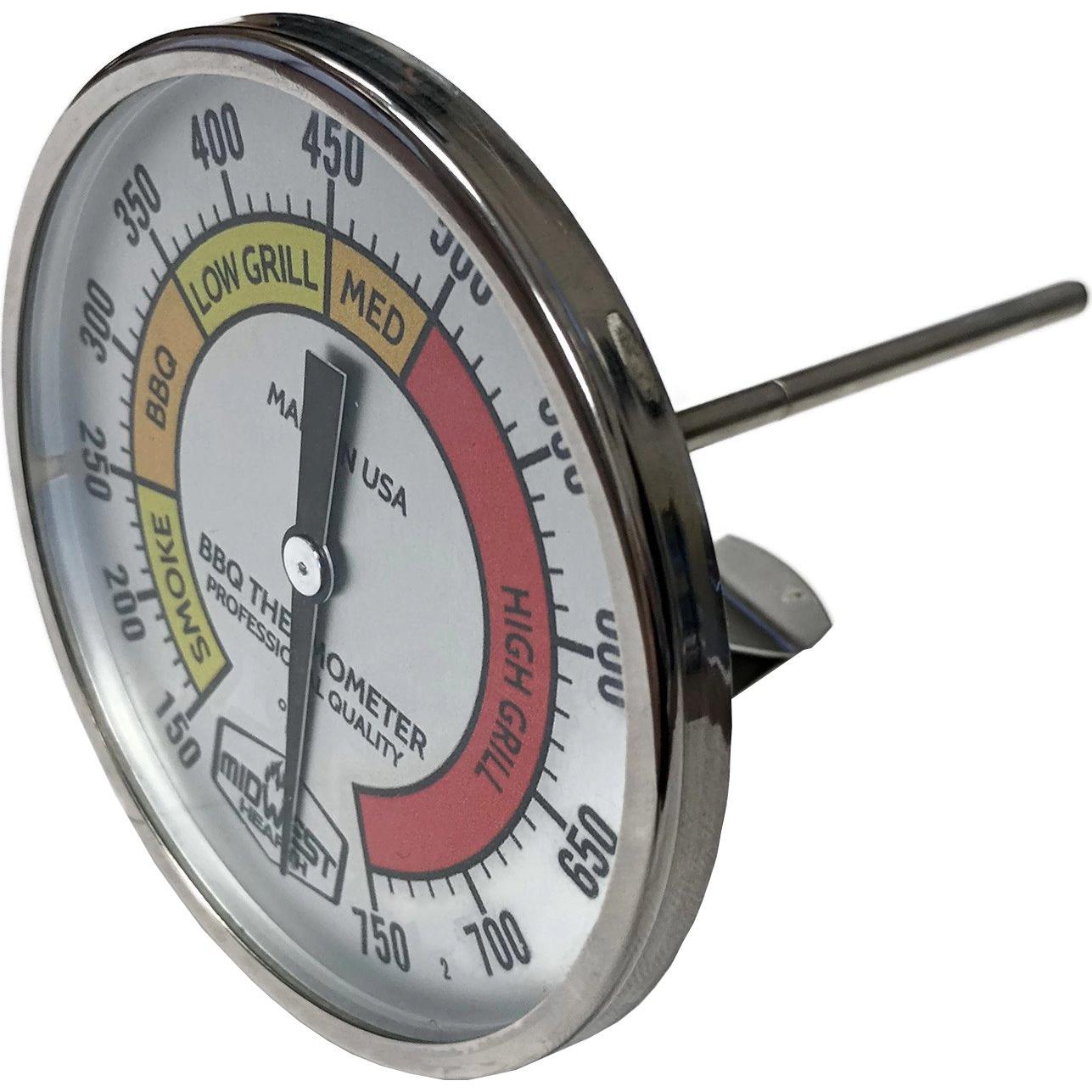 Termómetro Profesional Midwest Hearth 7.62 cm para Parrillas Kamado