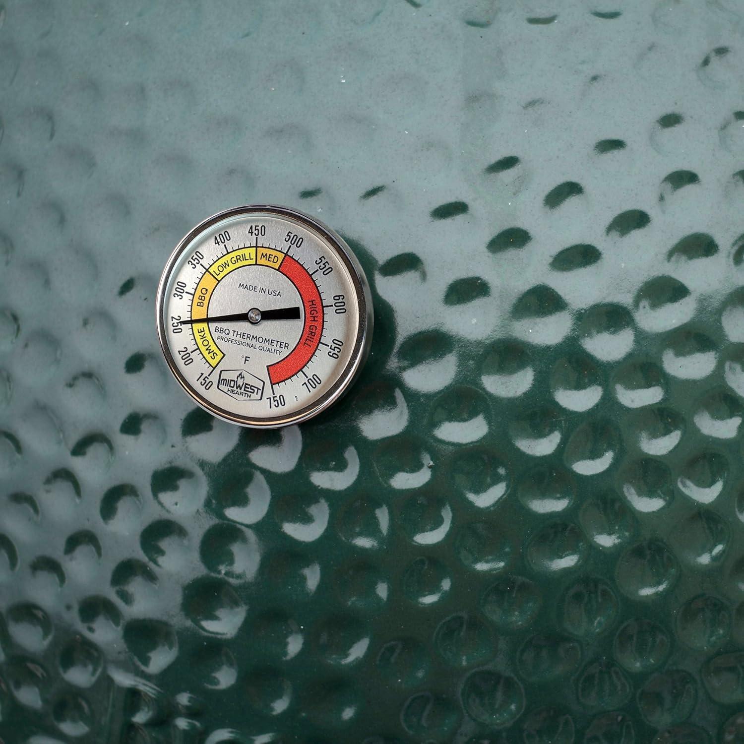 Termómetro Profesional Midwest Hearth 7.62 cm para Parrillas Kamado