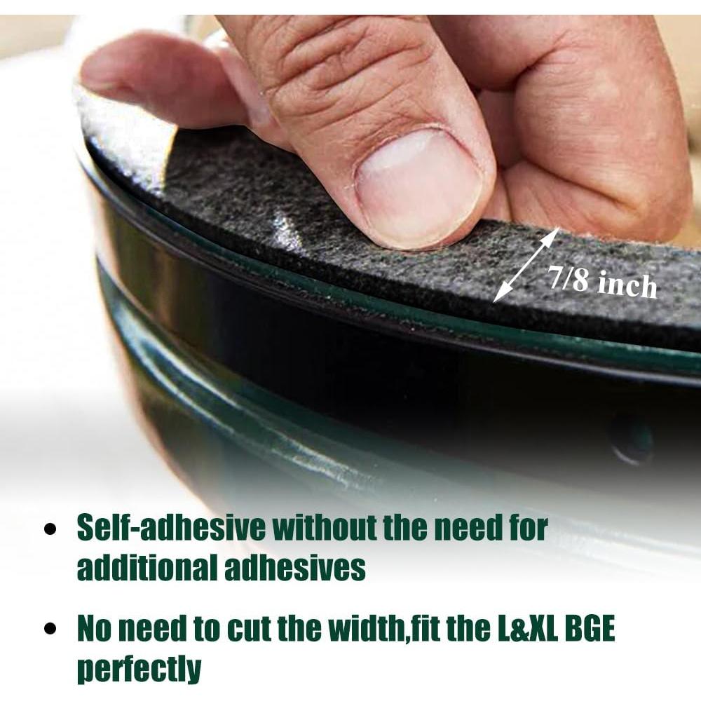 Junta de Reemplazo Big Green Egg Grande/XL 15 pies Autoadhesiva