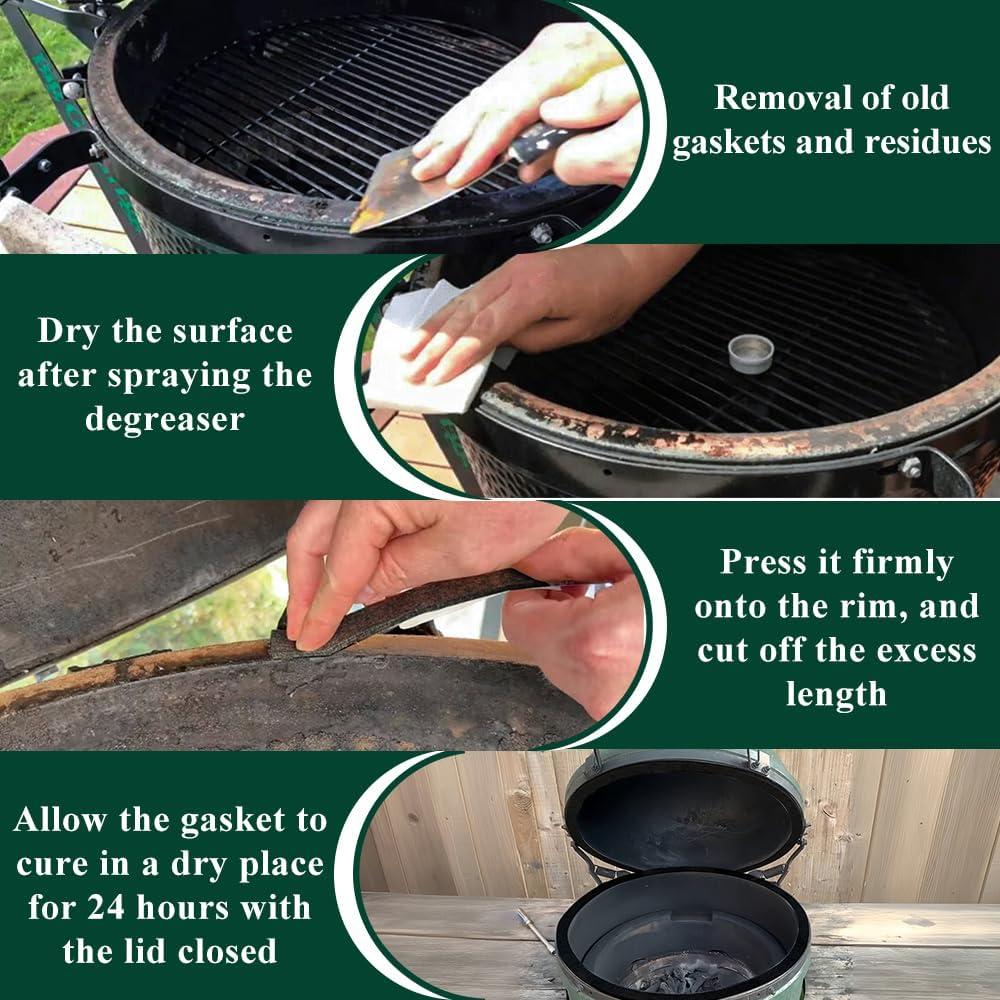 Junta de Reemplazo Big Green Egg Grande/XL 15 pies Autoadhesiva