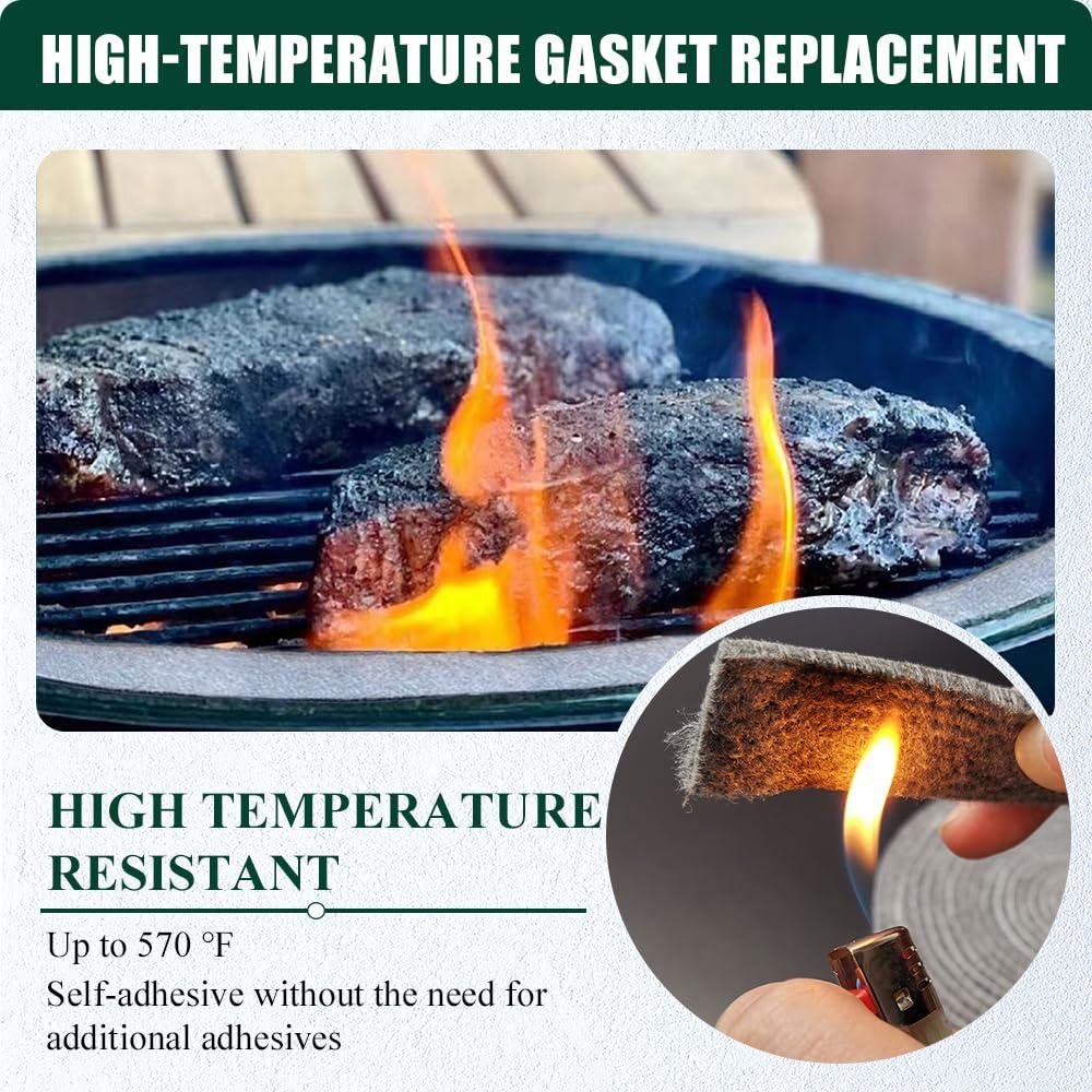 Junta de Alta Temperatura DOLAMOTY para Big Green Egg 4.57m