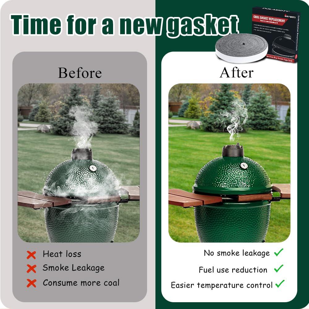 Junta de Alta Temperatura DOLAMOTY para Big Green Egg 4.57m