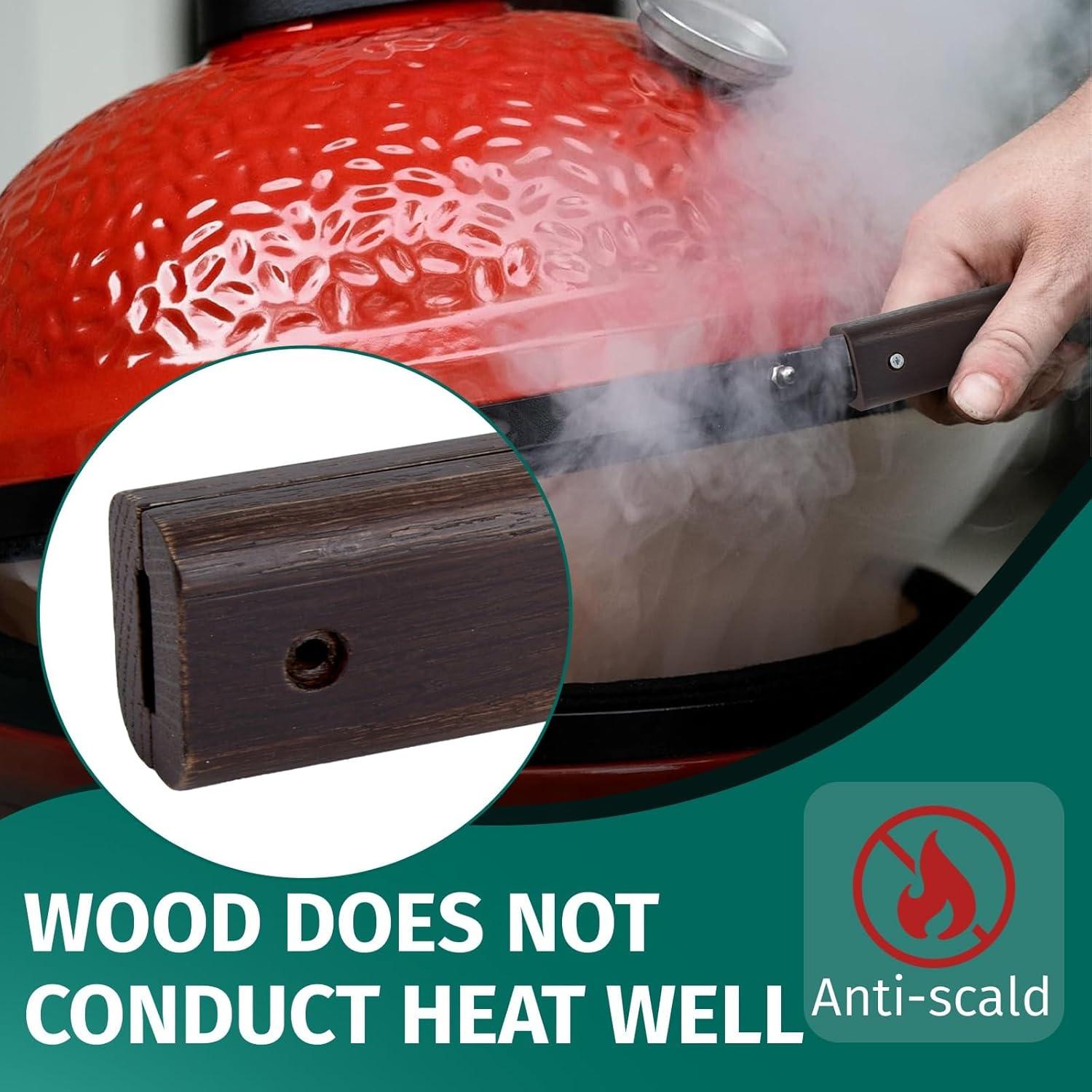 Kit de Reemplazo Mango Madera BGE 9" para Parrillas Grandes/XL/XXL