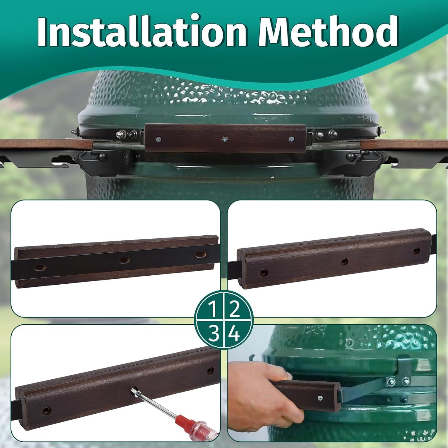 Kit de Reemplazo Mango Madera BGE 9" para Parrillas Grandes/XL/XXL