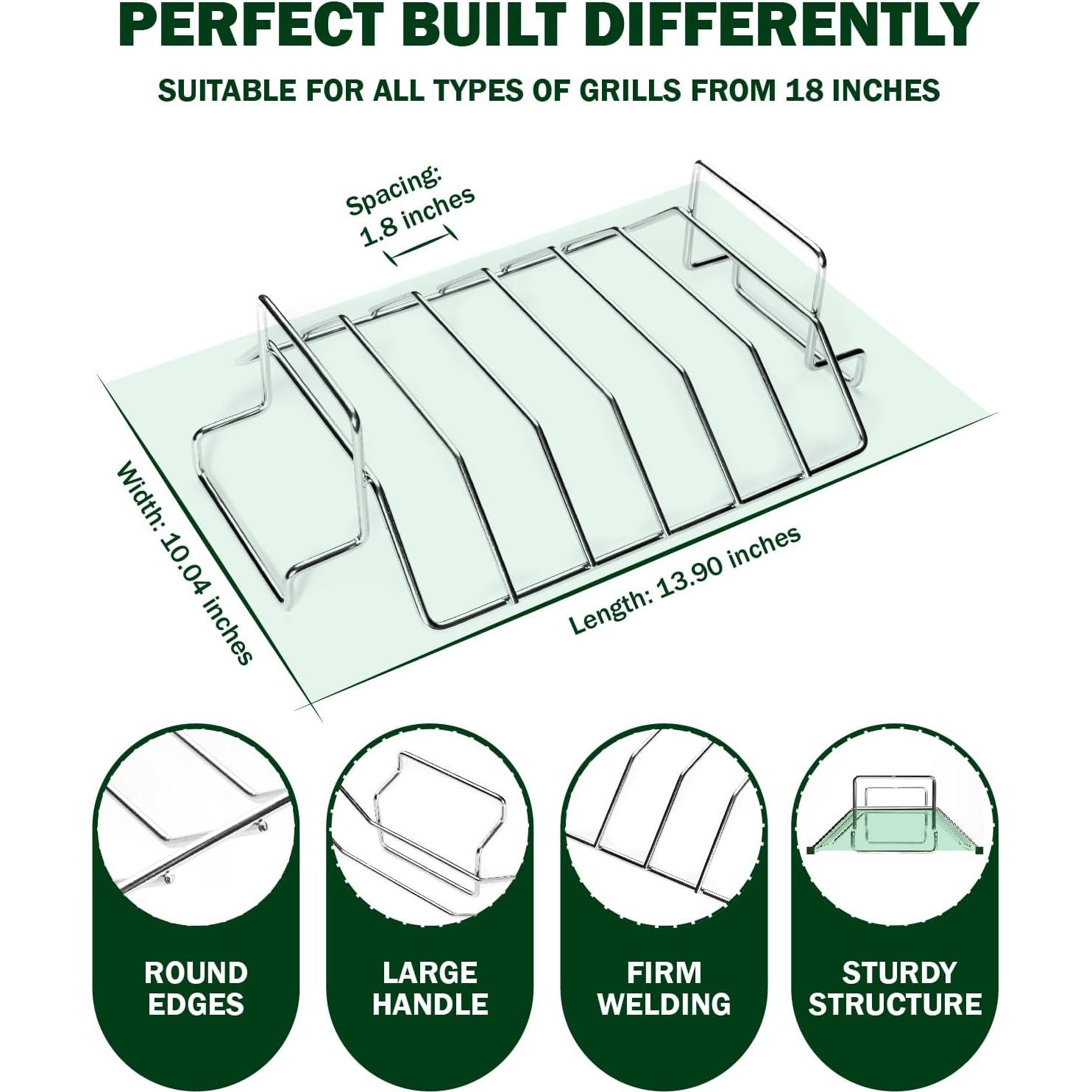 Soporte para Costillas y Asados BONPAZ BKa-LPJ01 Acero Inoxidable