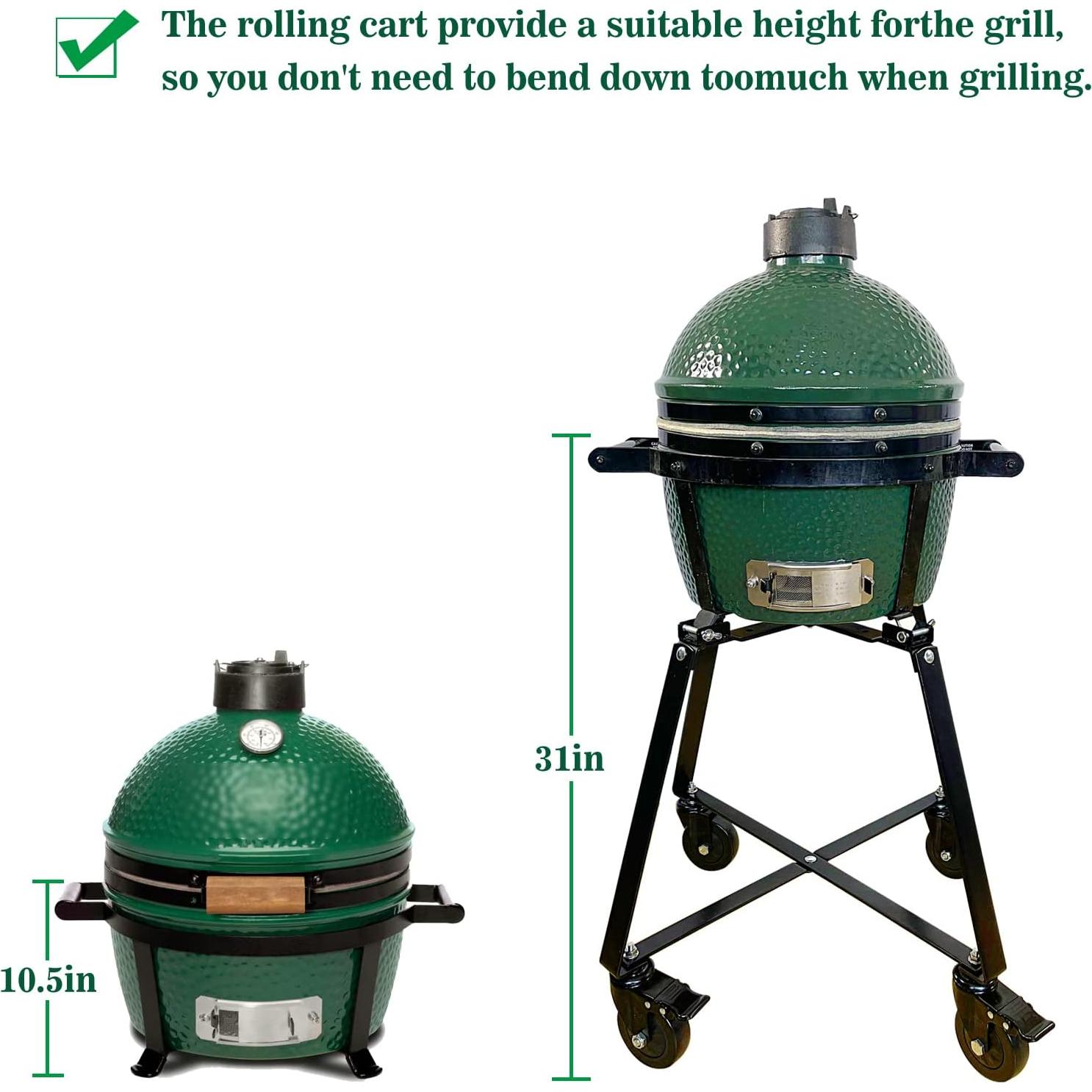 Carro Rodante FIRELOOP para Mini-Max Big Green Egg 9kg