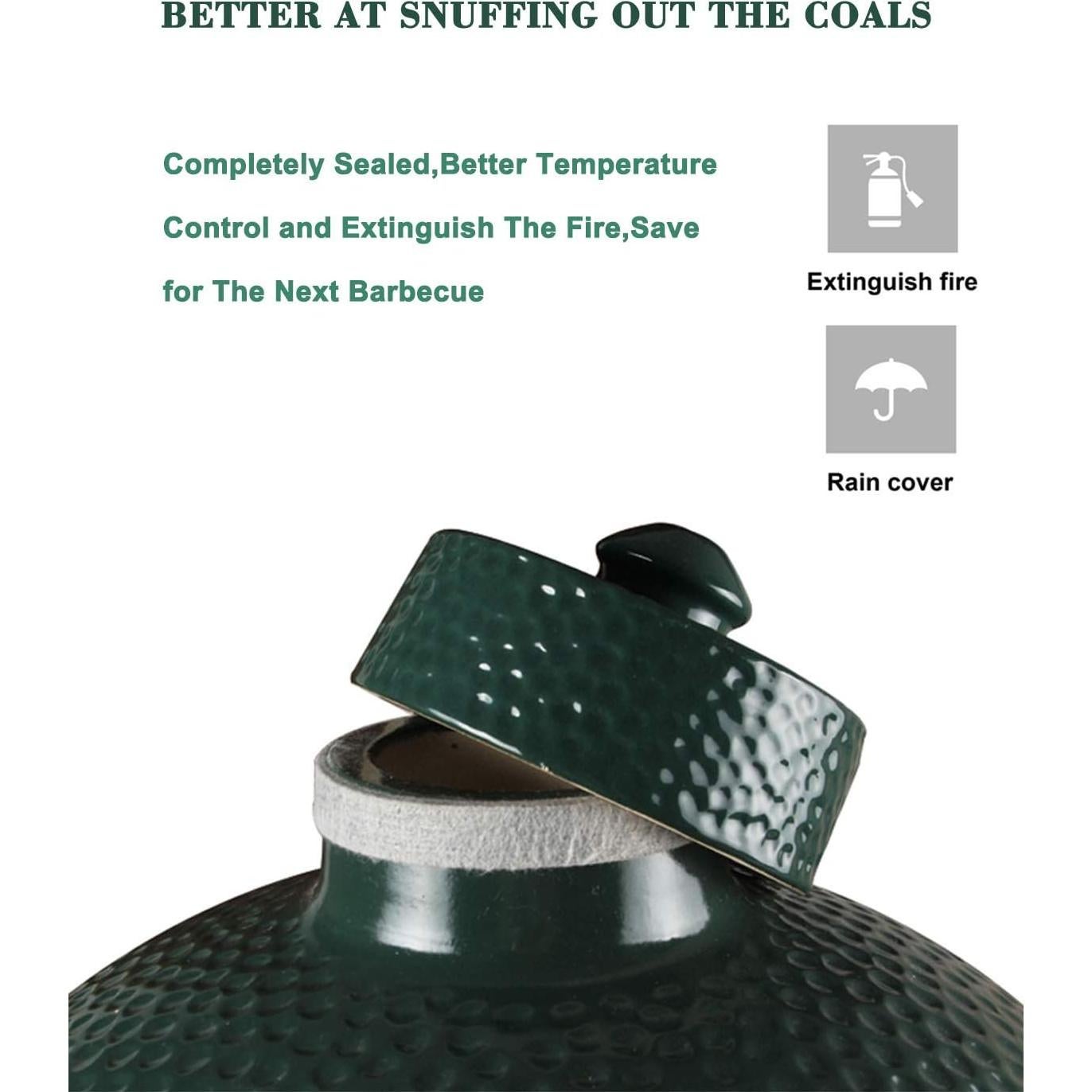 Tapa Cerámica KAMaster para Big Green Egg Mediano Grande XL