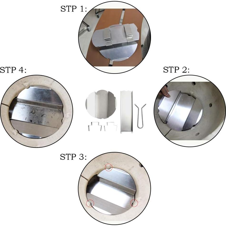 Cajón de Ceniza Dracarys para Big Green Egg Grande - Acero Inoxidable