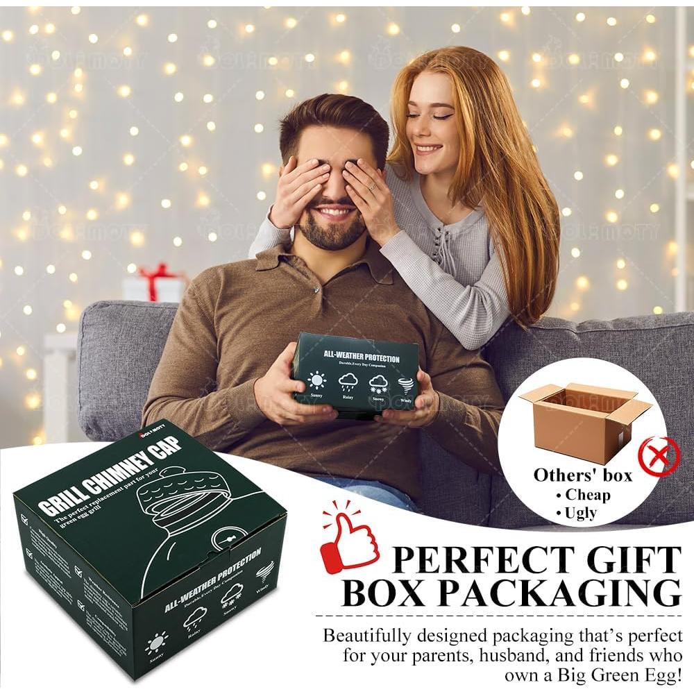 Tapa de Regulador Superior Cerámica DOLAMOTY para Big Green Egg M/L/XL