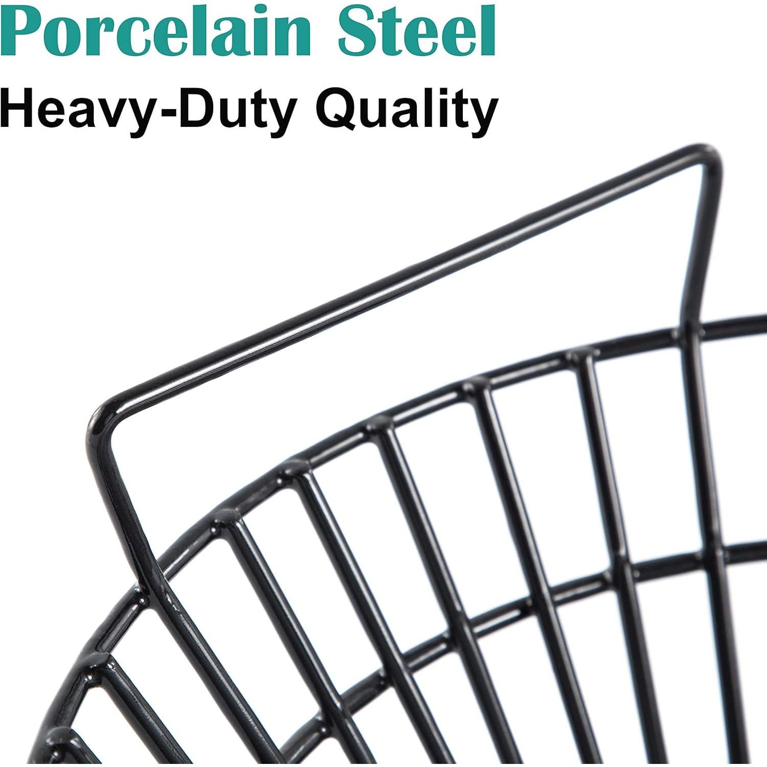 Cesta de Ceniza de Carbón EasiBBQ Grande 34.92 cm Acero Porcelánico