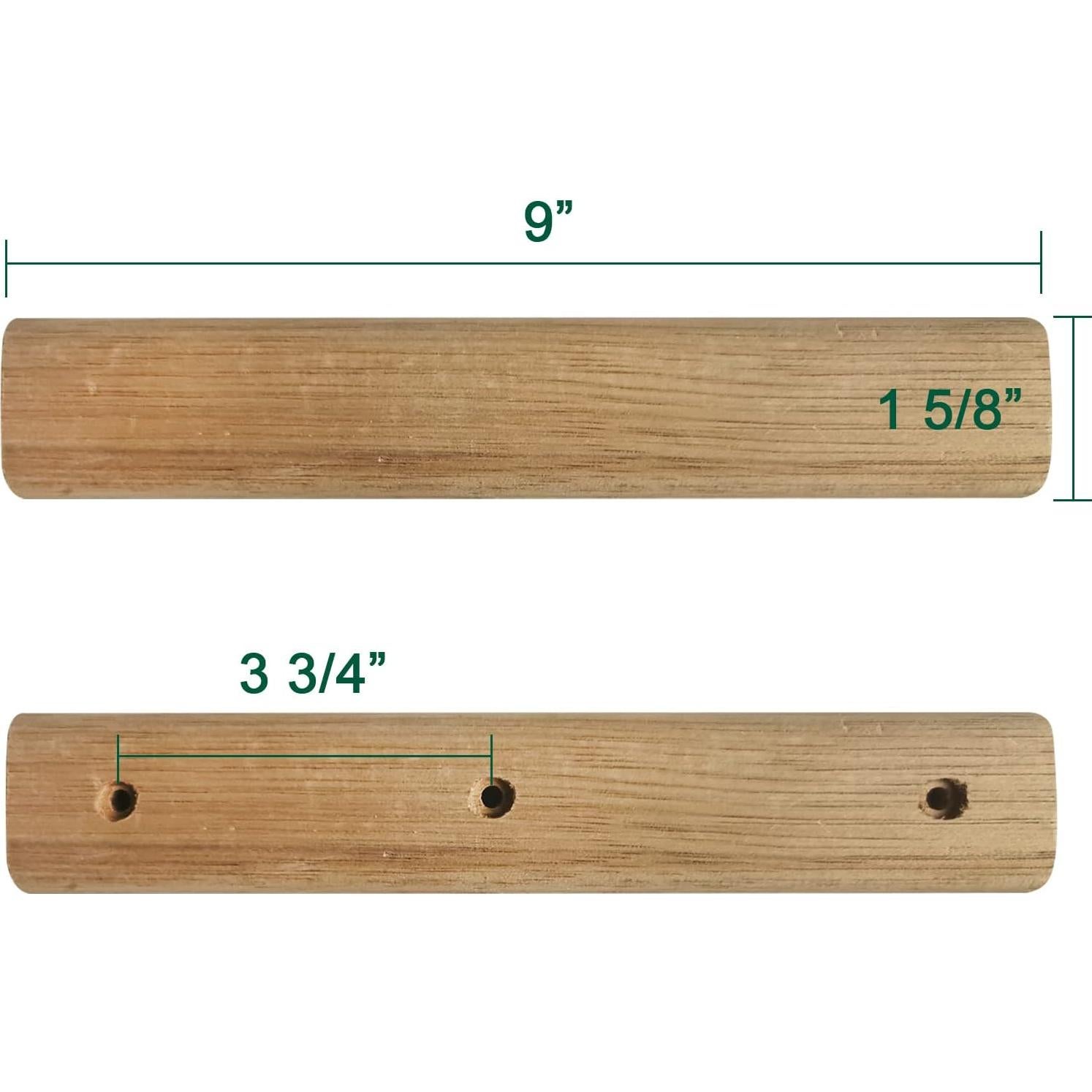 Mango de Madera de Roble 23 cm para Big Green Egg Grande