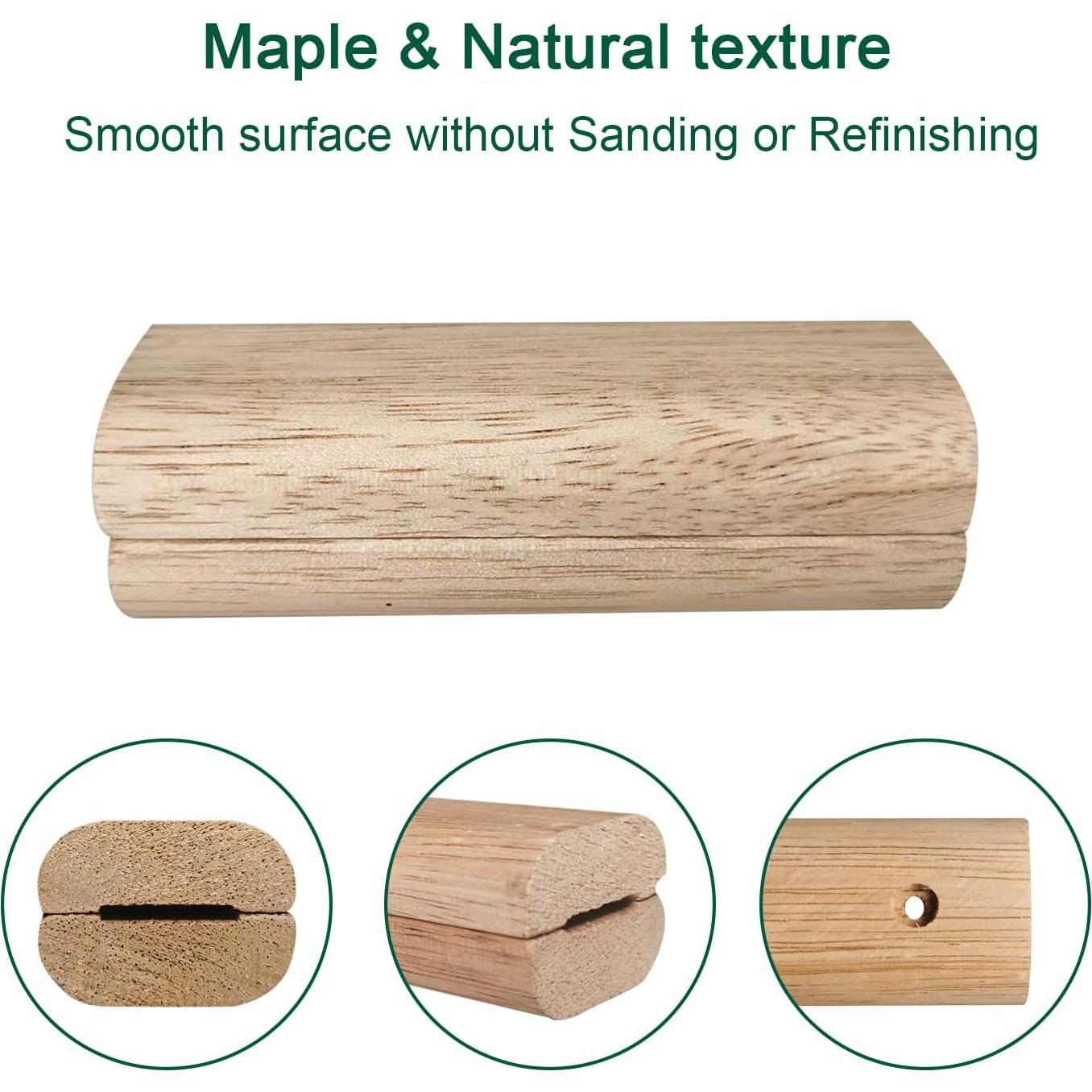Mango de Madera de Roble 23 cm para Big Green Egg Grande