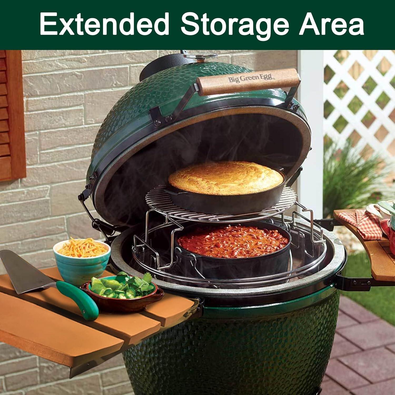 Estantes Laterales Plegables Big Green Egg XL - Quantfire
