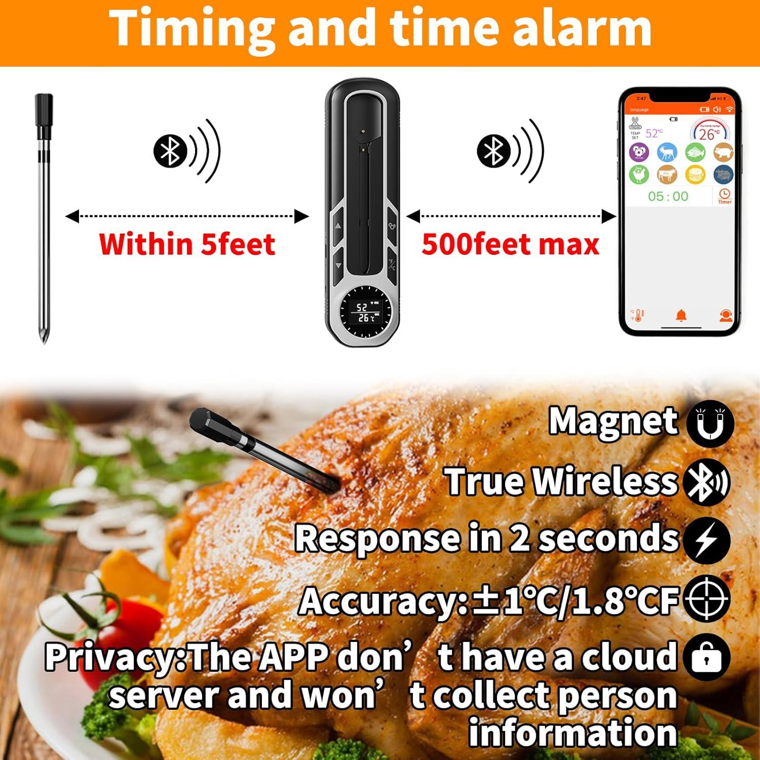 Termómetro de Carne Inalámbrico Judogolf DWX - 500 pies, IP66