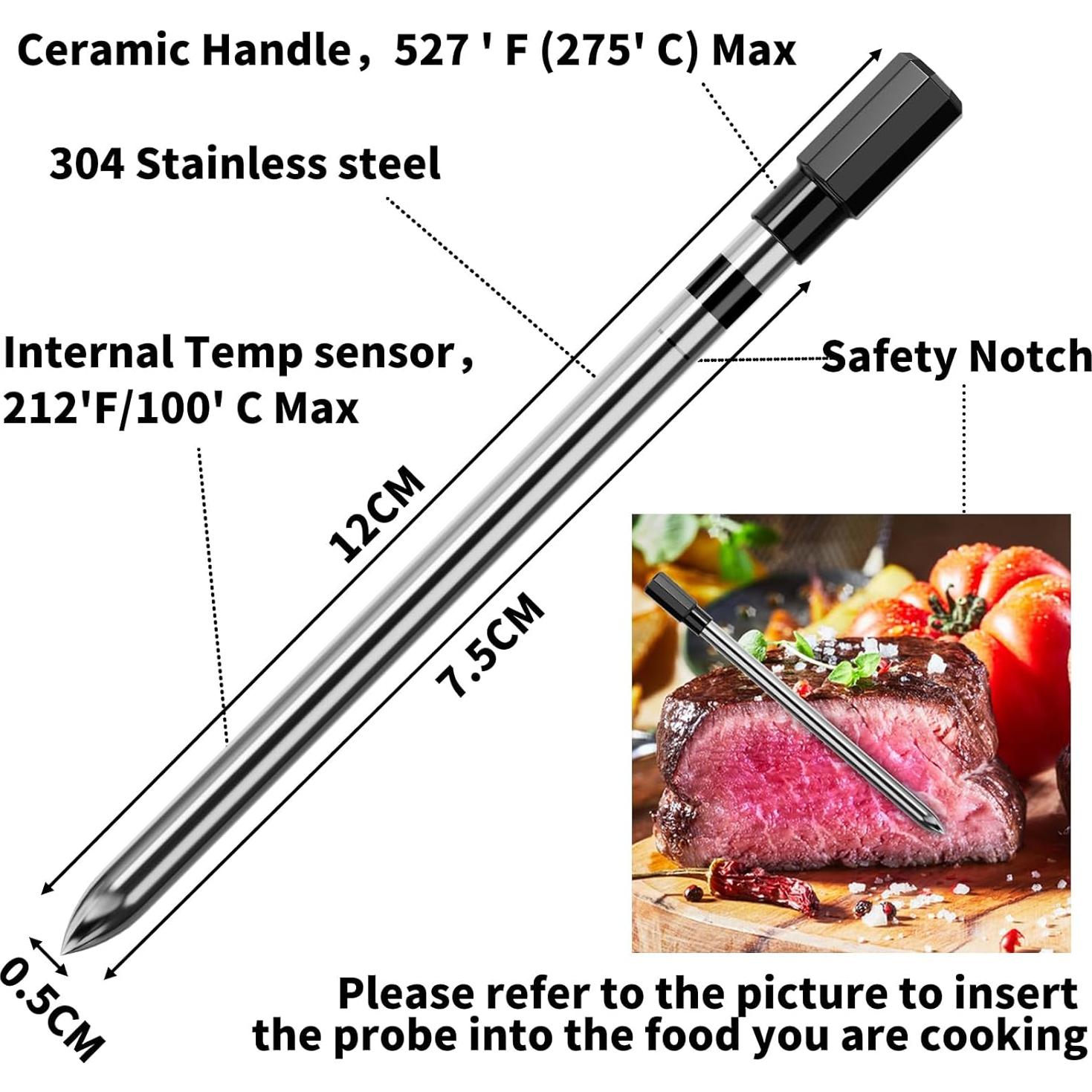 Termómetro de Carne Inalámbrico Judogolf DWX - 500 pies, IP66