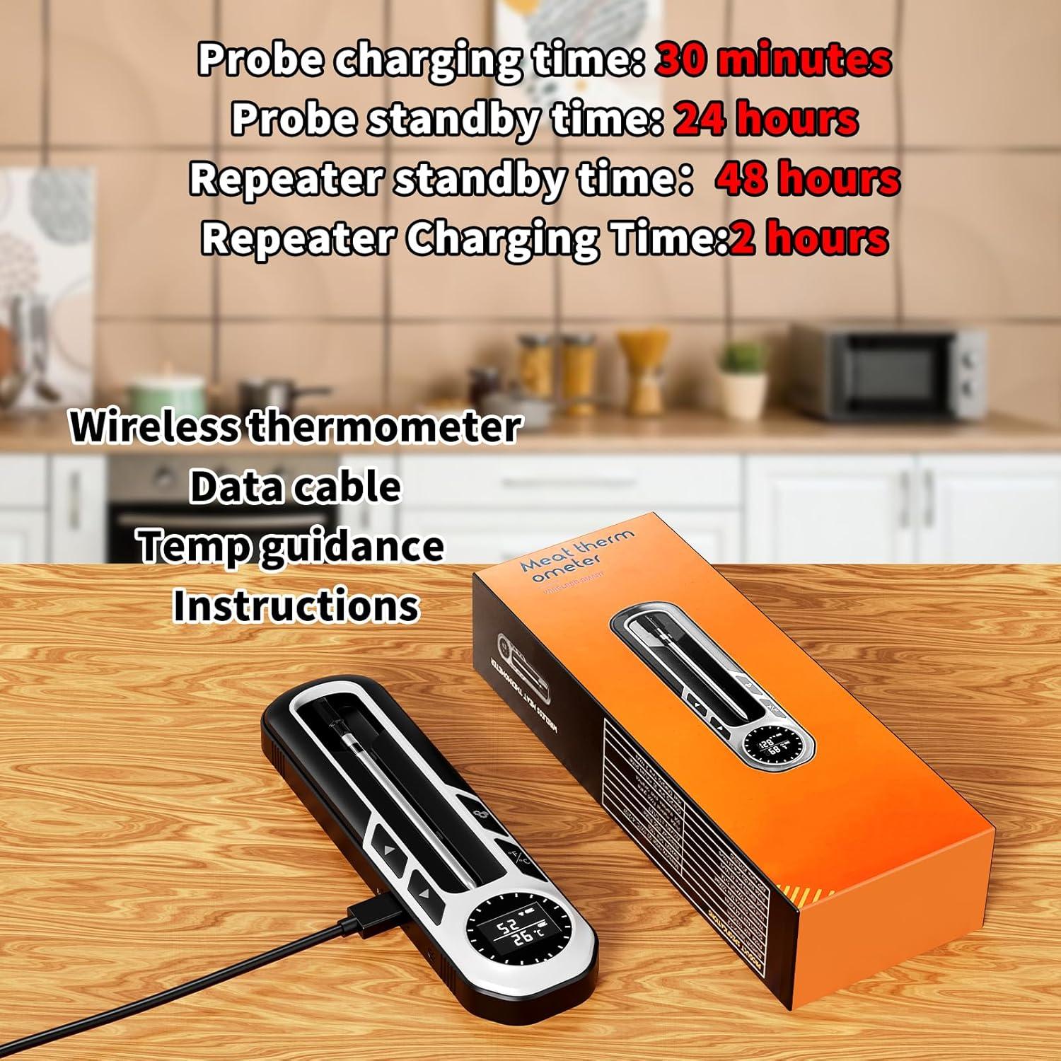 Termómetro de Carne Inalámbrico Judogolf DWX - 500 pies, IP66