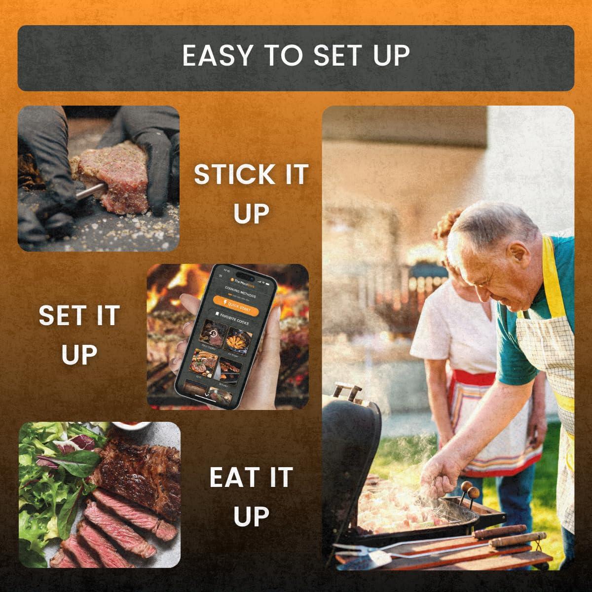 Termómetro de Carne Inalámbrico MeatStick Chef X - Bluetooth 198m