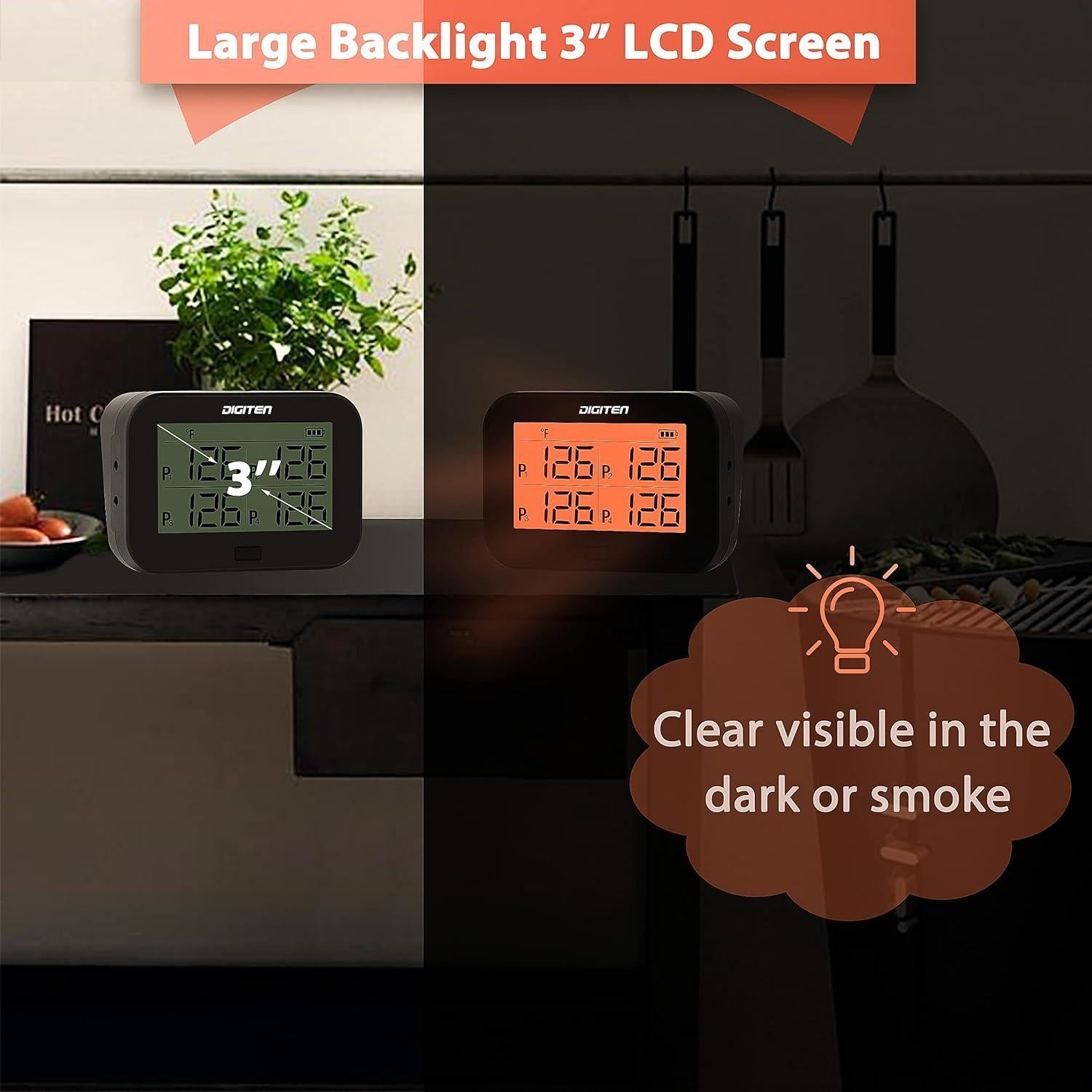 Termómetro Digital Bluetooth SENSTREE 4 Sondas 232°C