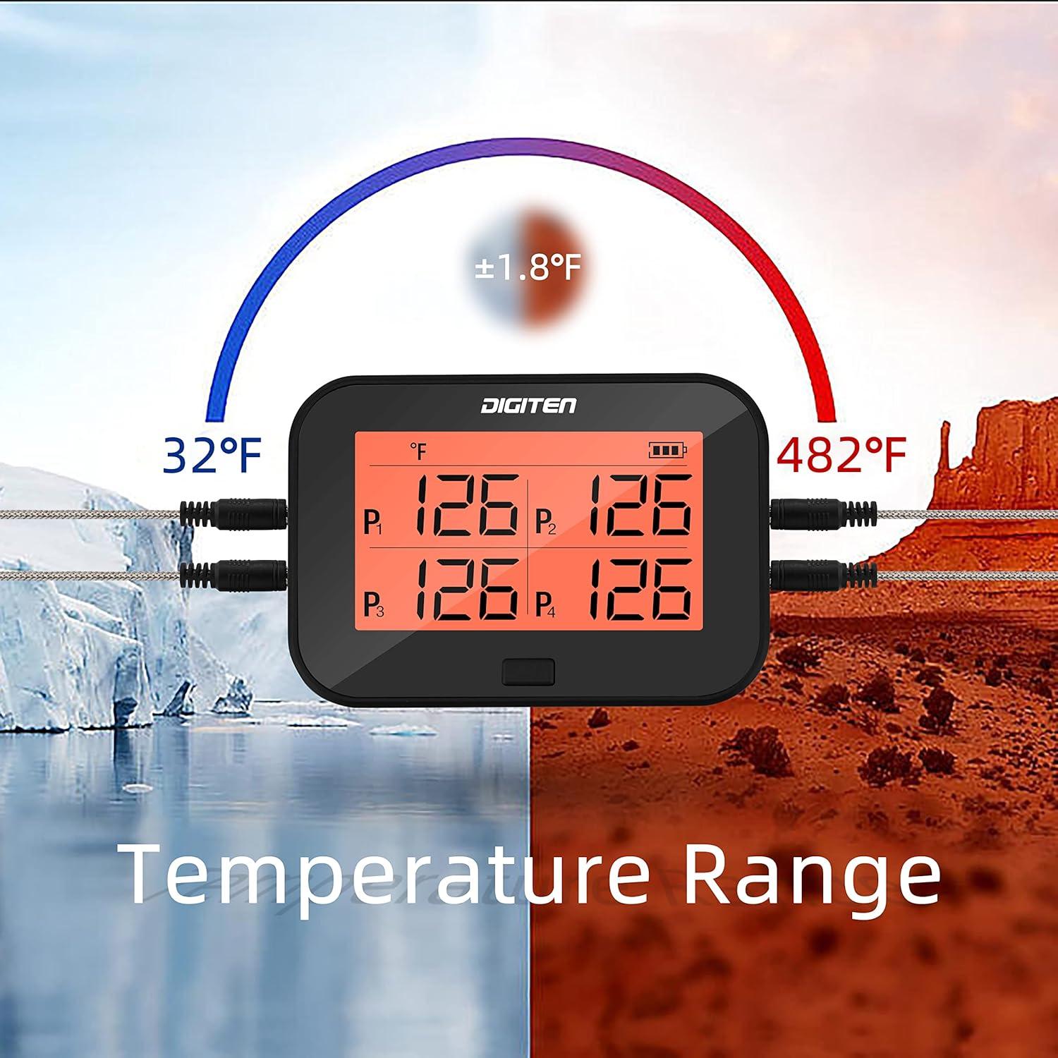 Termómetro Digital Bluetooth SENSTREE 4 Sondas 232°C