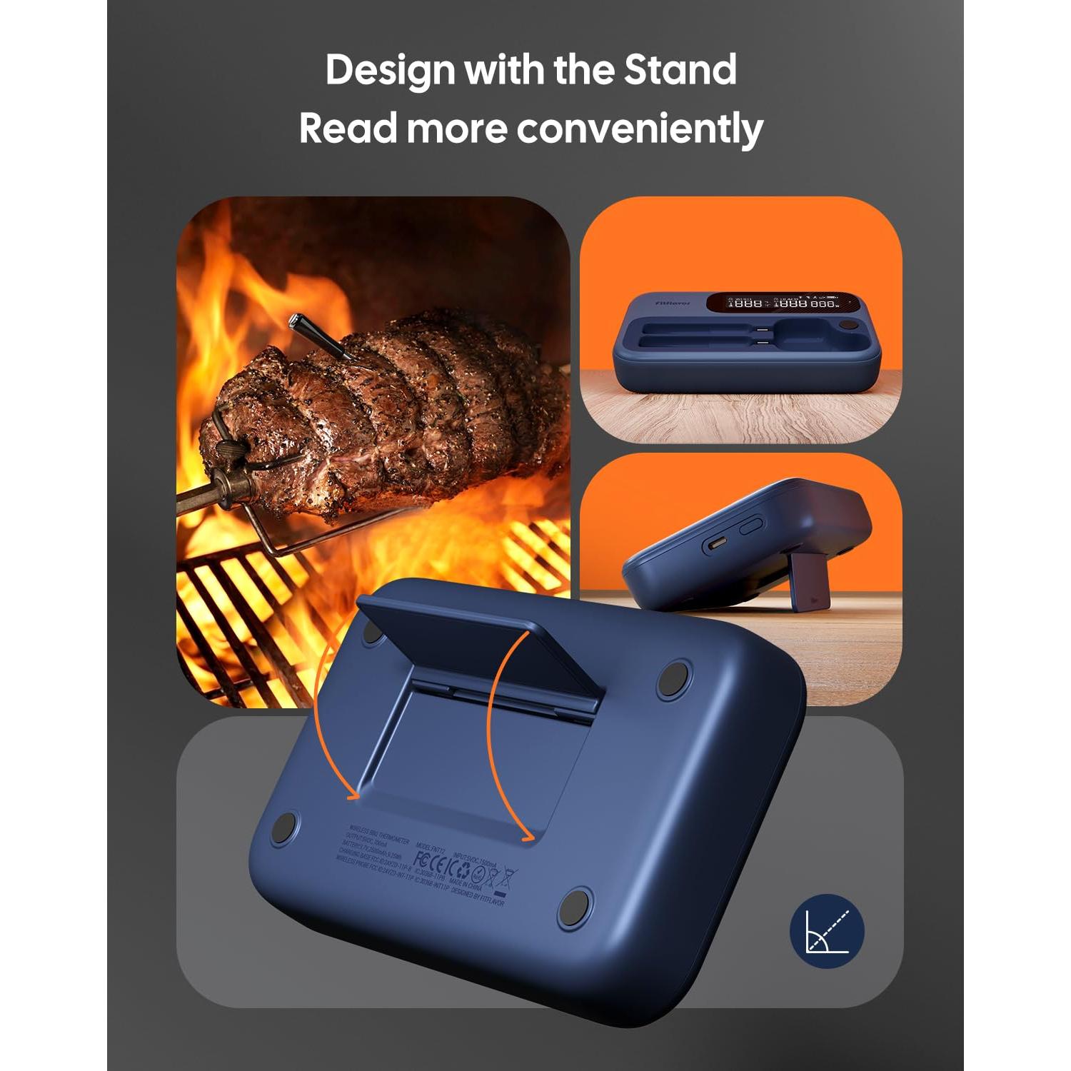 Termómetro de Carne Inalámbrico Fitflavor con Bluetooth y WiFi