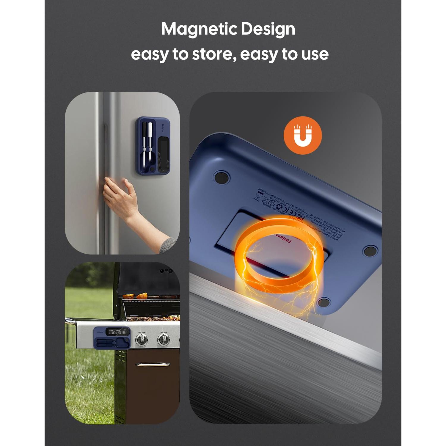 Termómetro de Carne Inalámbrico Fitflavor WiFi 5G Bluetooth