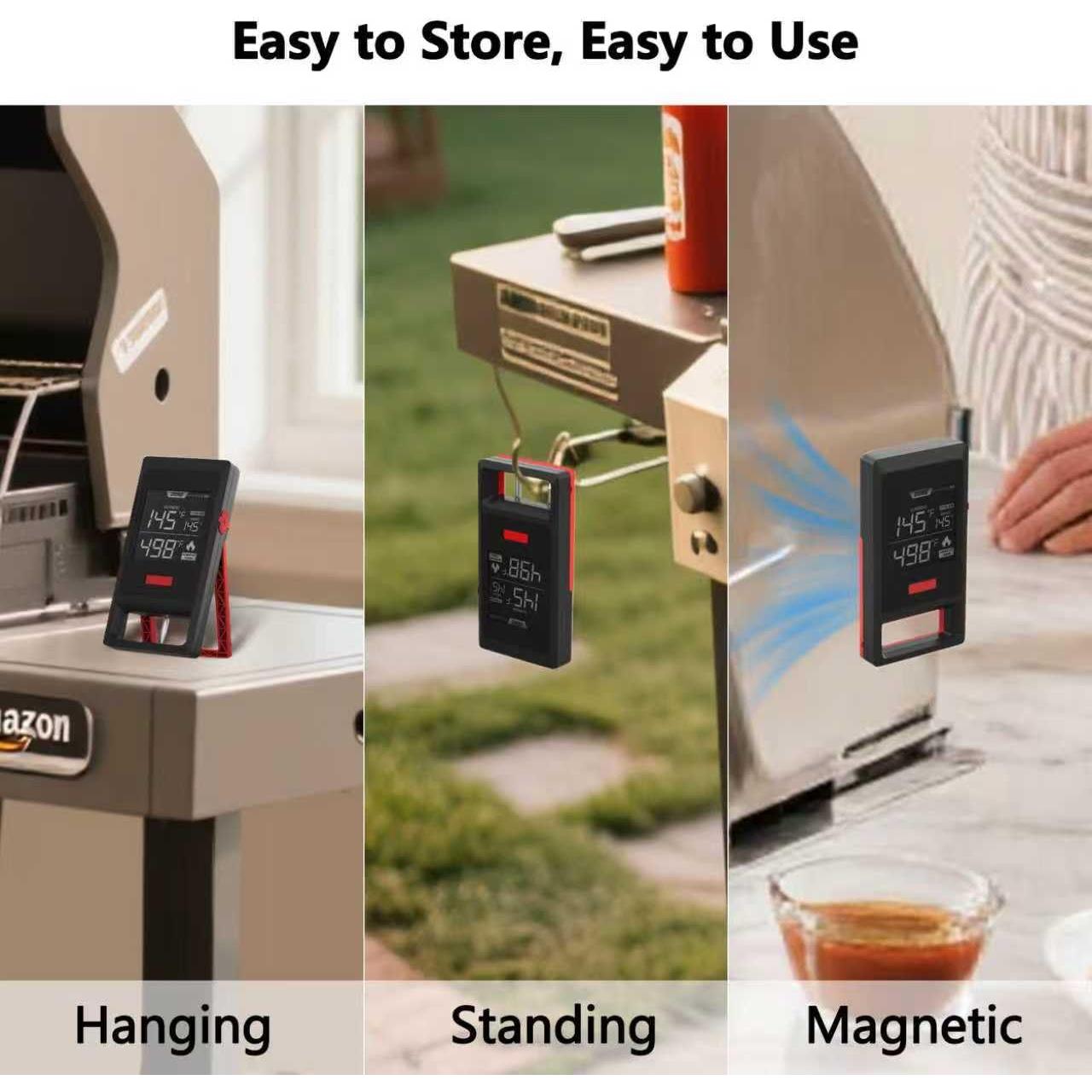 Termómetro de Carne Inalámbrico NADEZHDA con Sonda Recargable