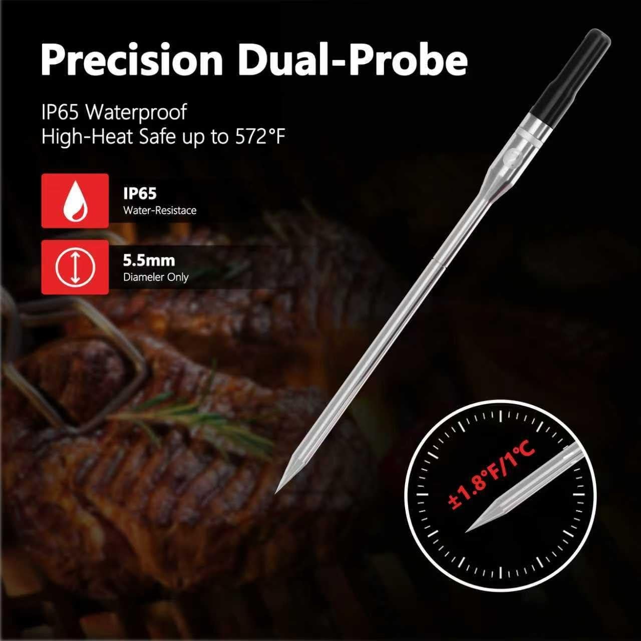 Termómetro de Carne Inalámbrico NADEZHDA con Sonda Recargable