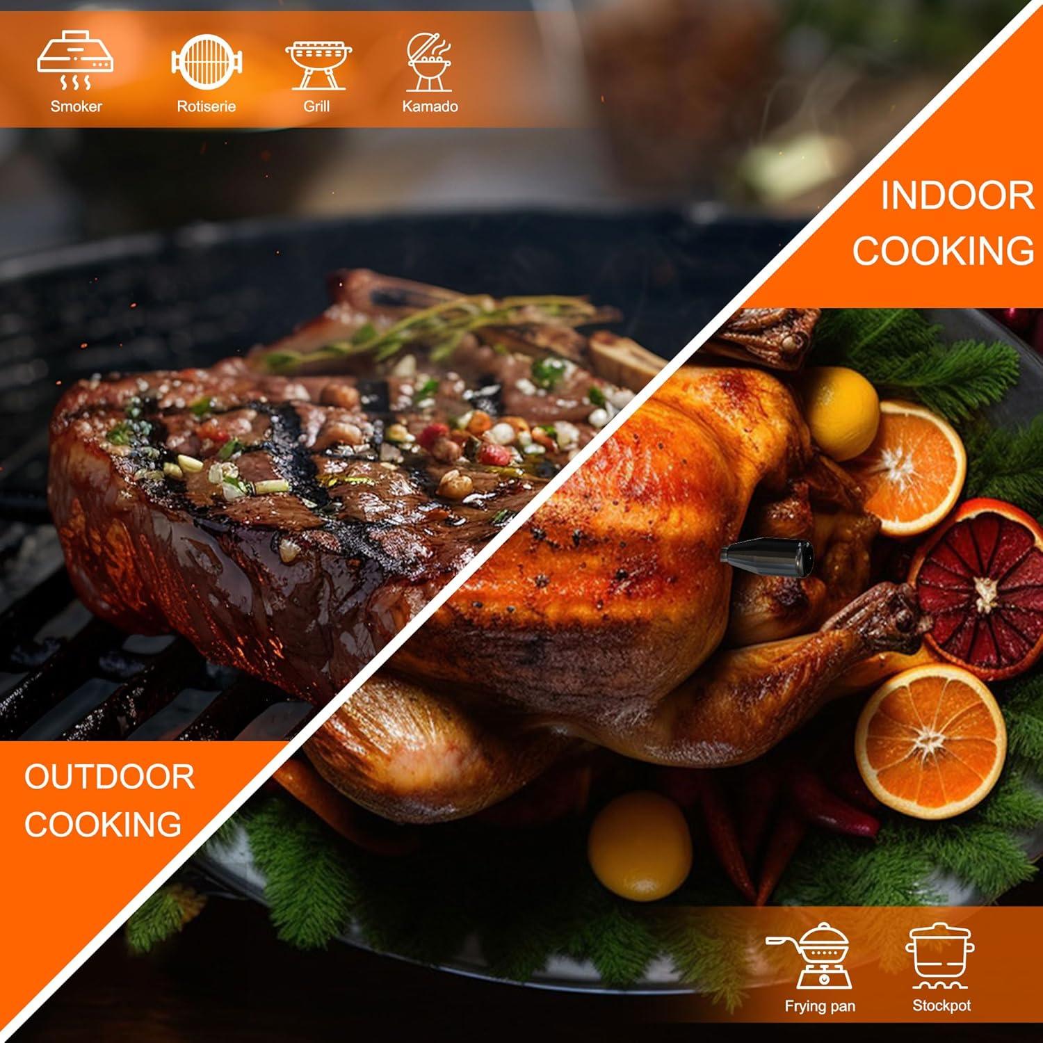 Termómetro de Carne Inalámbrico SLARY con App y 2 Sonas