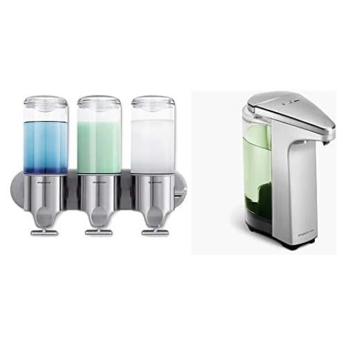 Bomba de Ducha Triple y Dispensador de Jabón Sensor simplehuman