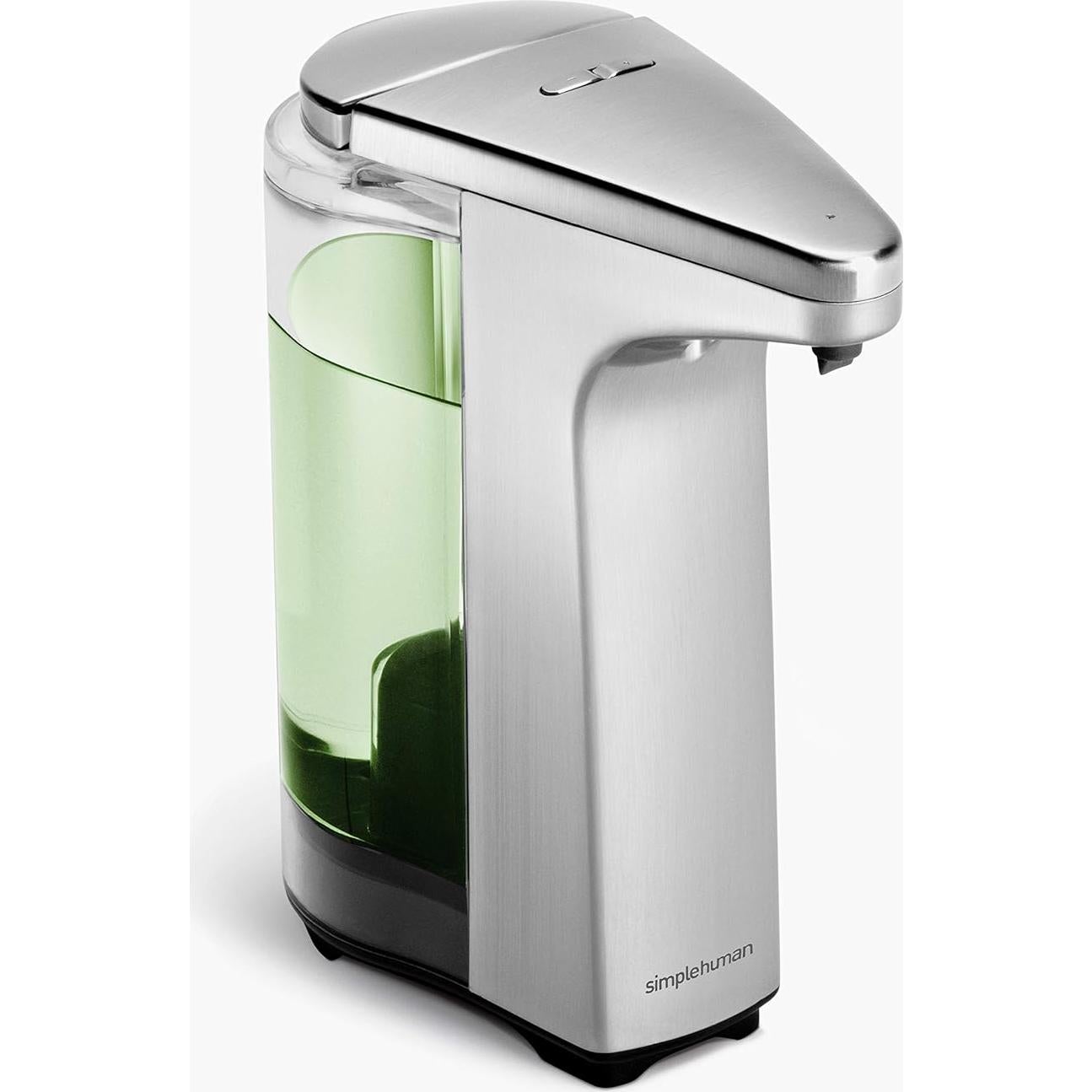 Dispensador de Jabón Líquido con Sensor Simplehuman 236 ml y Soporte de Toallas