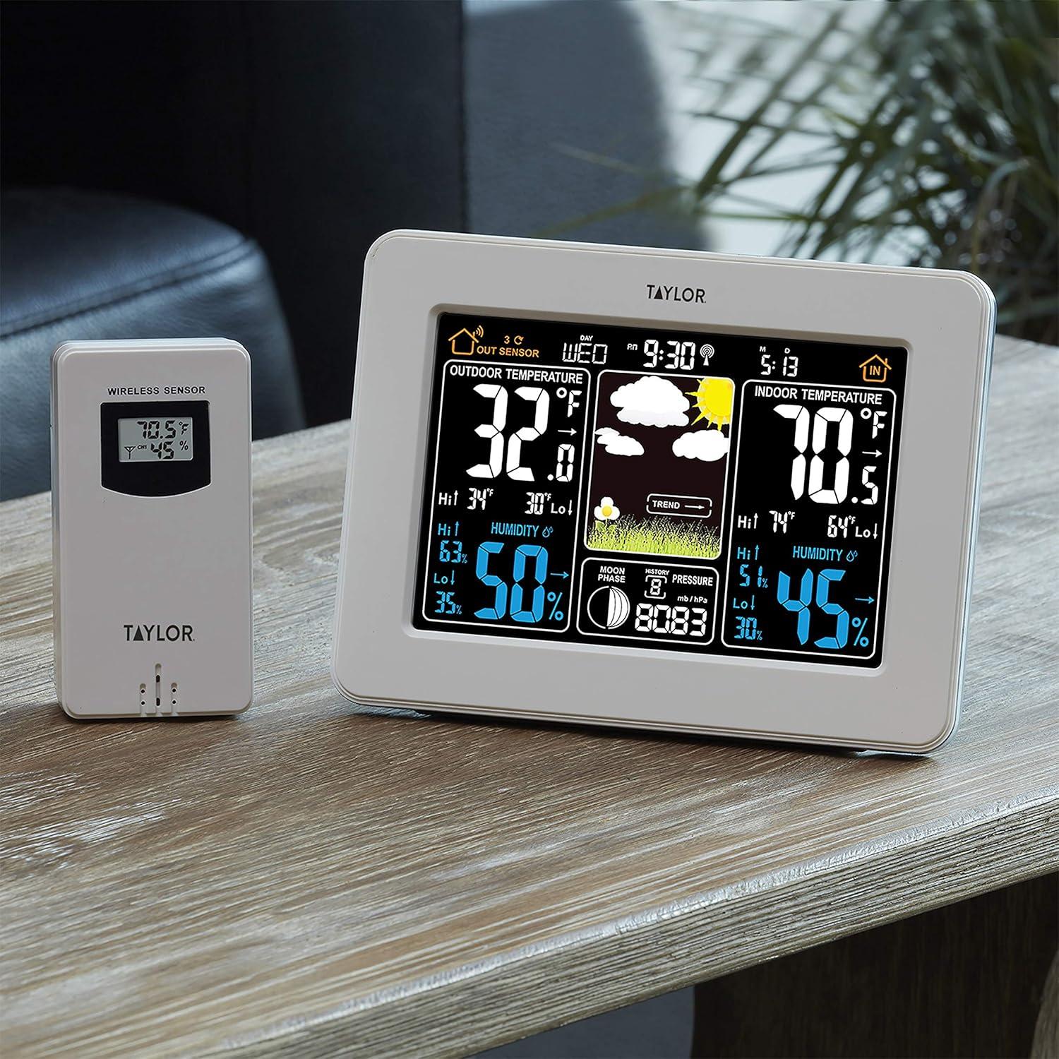 Estación Meteorológica Digital Inalámbrica Taylor Deluxe