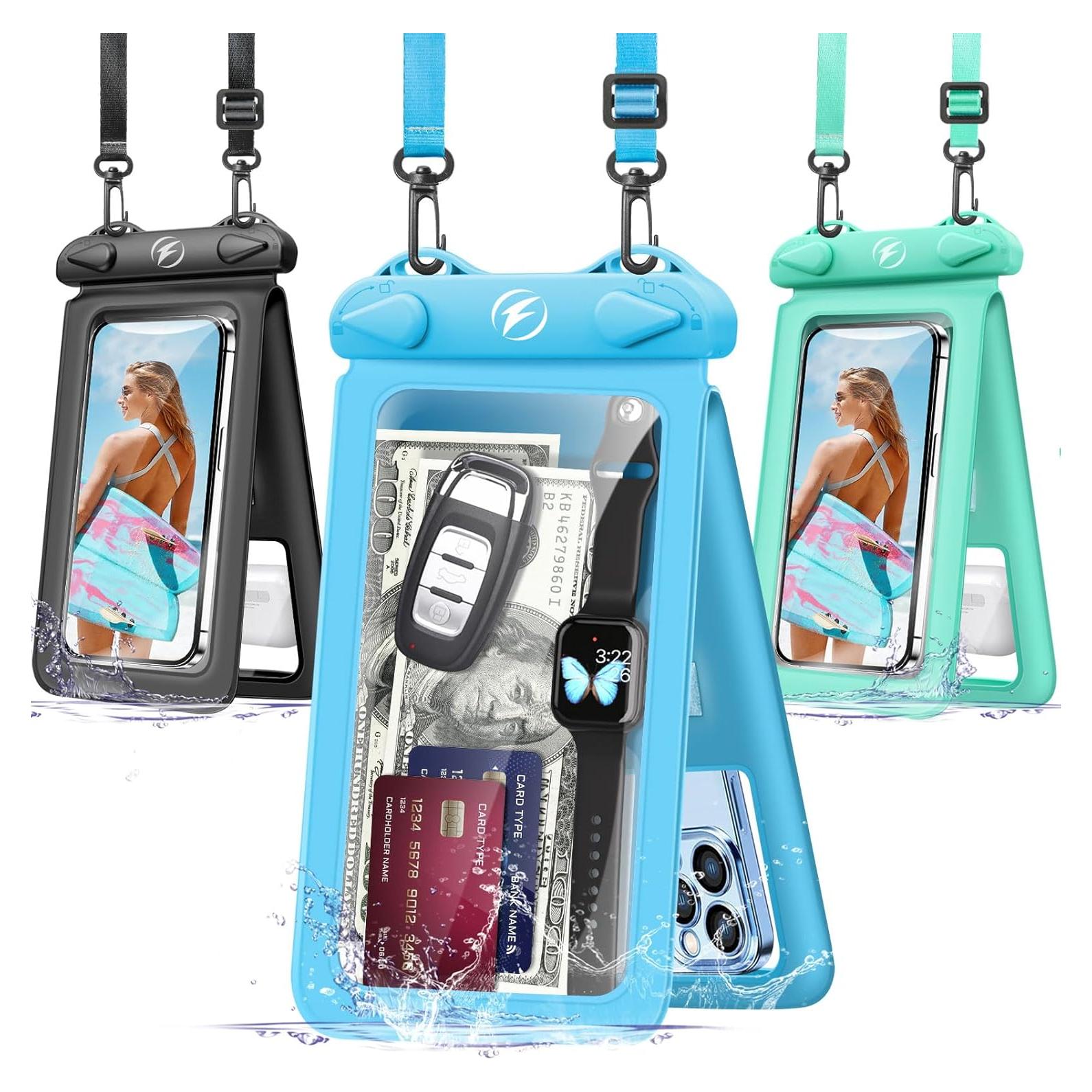 Funda de teléfono impermeable FONKEN 2 en 1 IPX8 21.34 cm