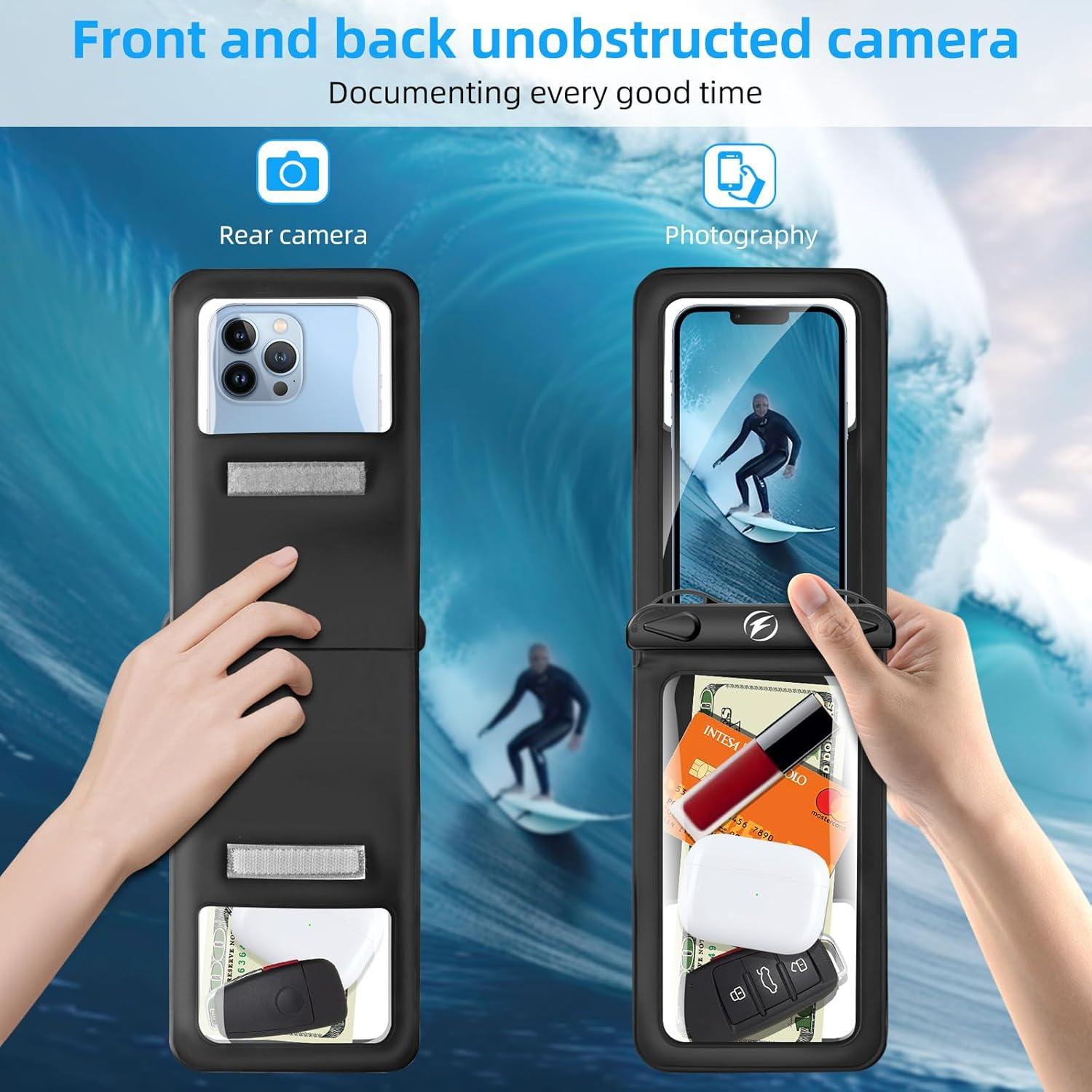 Funda de teléfono impermeable FONKEN 2 en 1 IPX8 21.34 cm