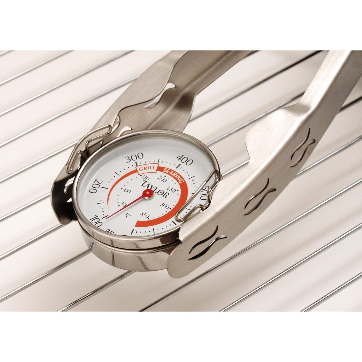 Termómetro de guí­a para parrilla Taylor 100-371°C acero inoxidable