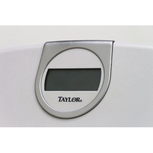 Escala de Baño Digital Taylor 150 kg LCD Blanca 29.2x29.6 cm