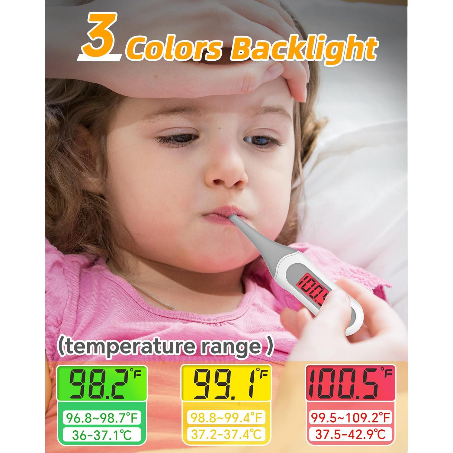 Termómetro Digital Oral Fiemack 8 Segundos Punta Flexible