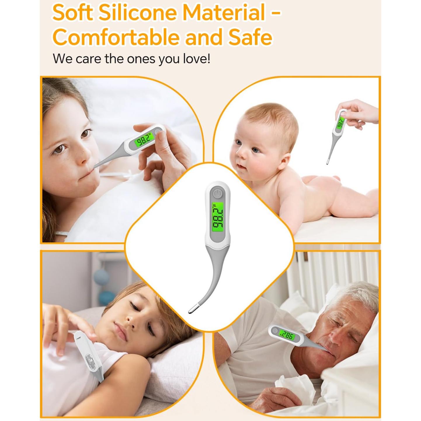 Termómetro Digital Oral Fiemack 8 Segundos Punta Flexible