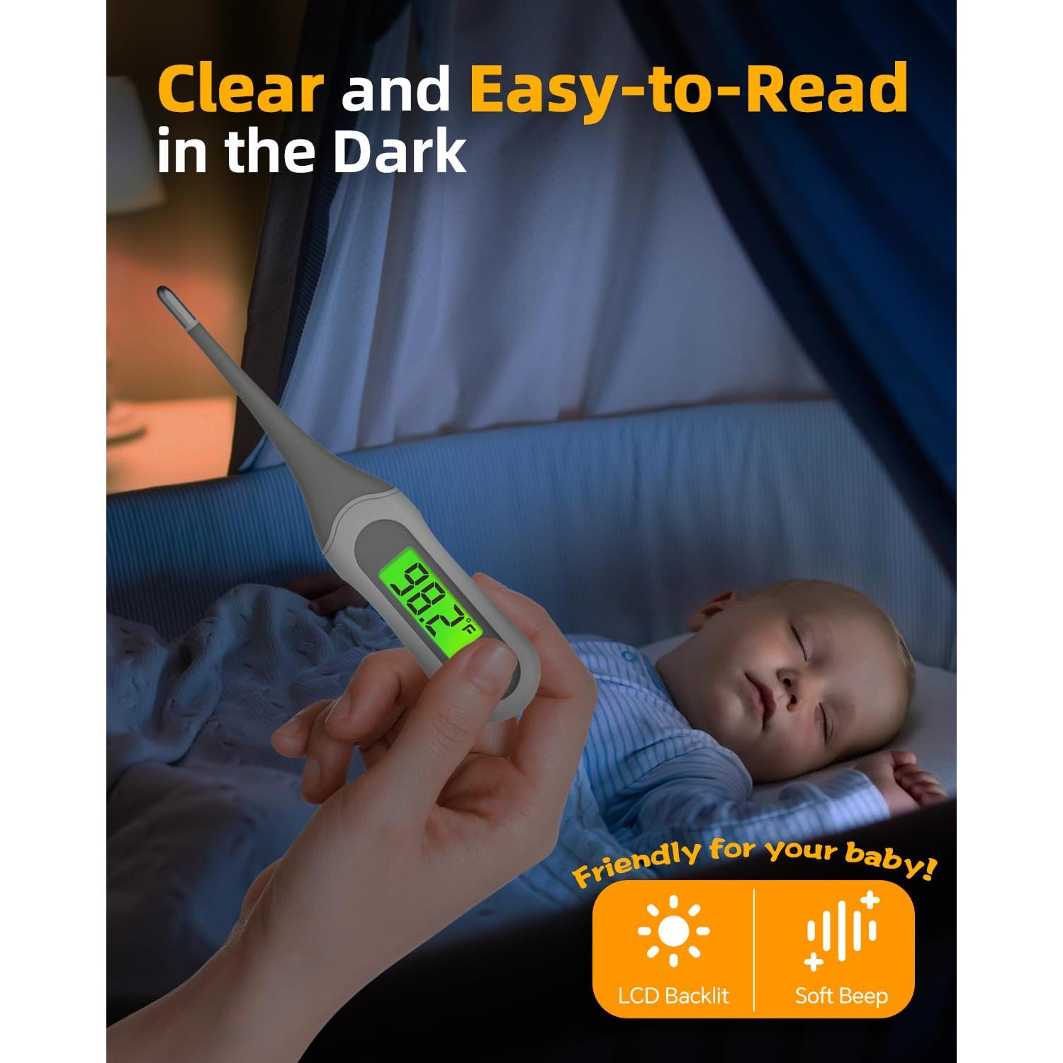 Termómetro Digital Oral Fiemack 8 Segundos Punta Flexible