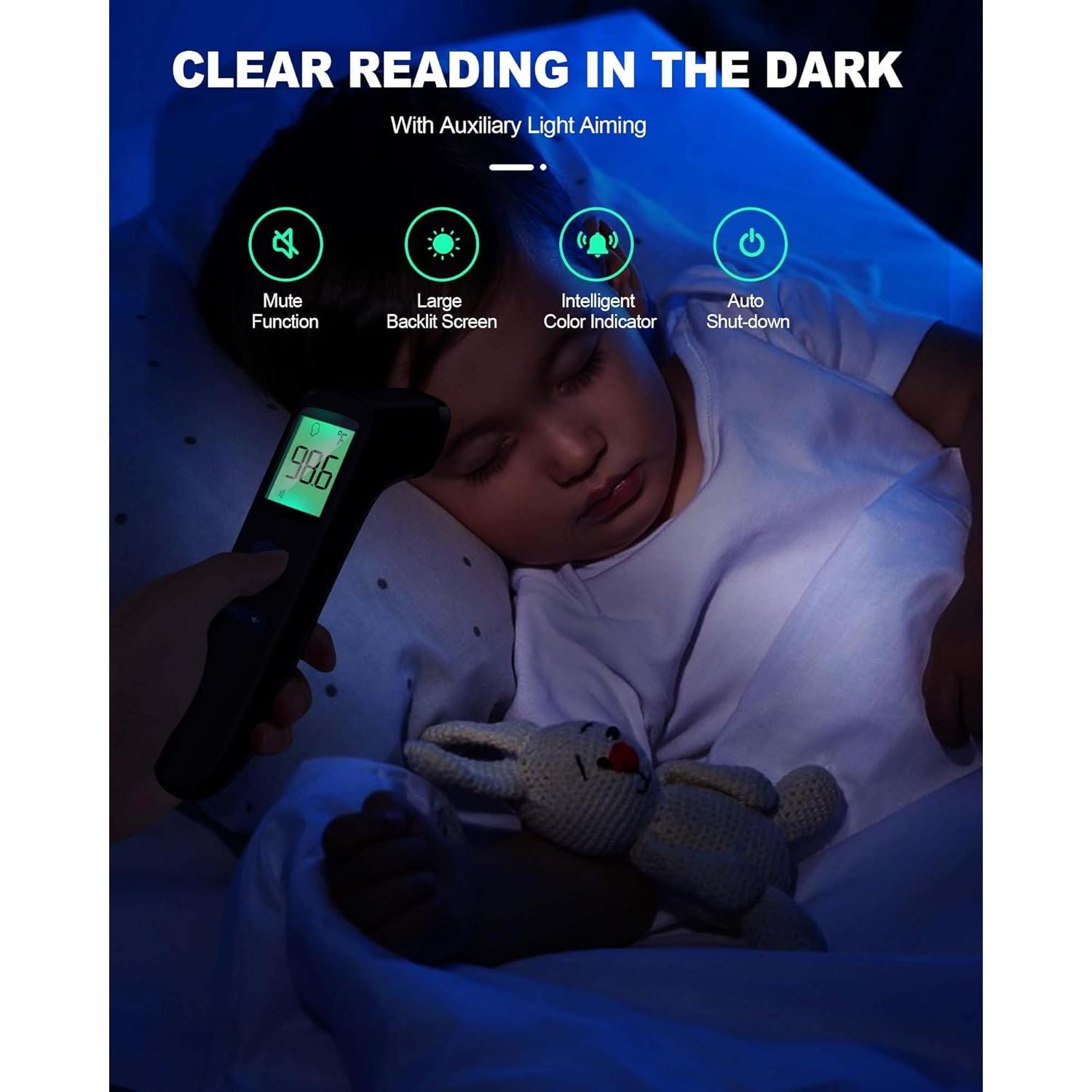 Termómetro Digital Infrarrojo ANMEATE FC-IR202 para Adultos y Niños