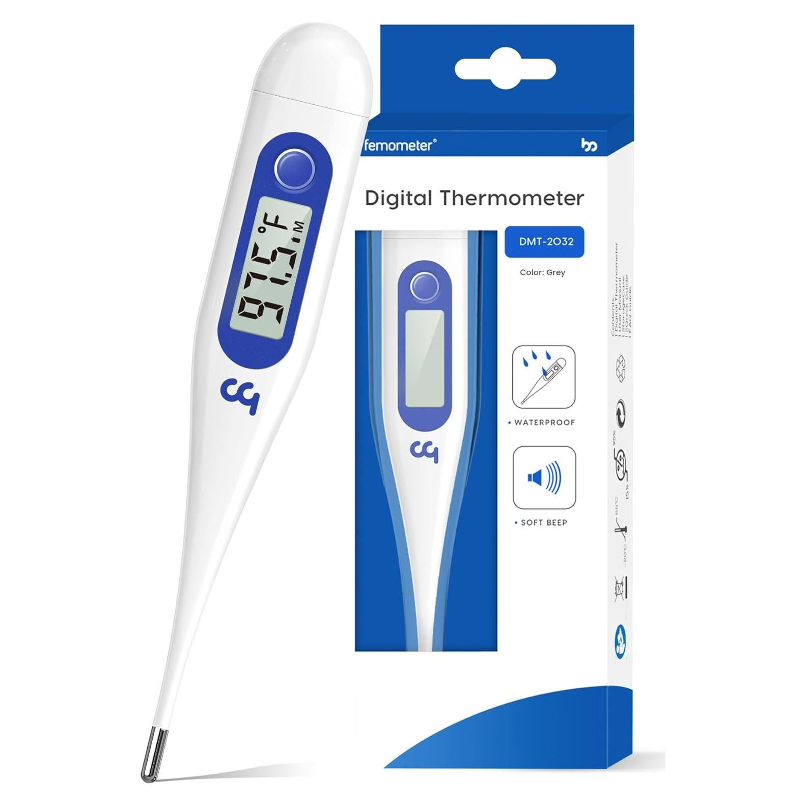 Termómetro Digital Femometer para Adultos y Niños - Azul