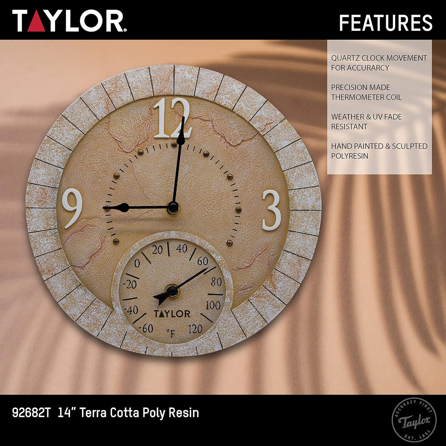 Reloj Termómetro de Resina Taylor 35.56 cm Multicolor