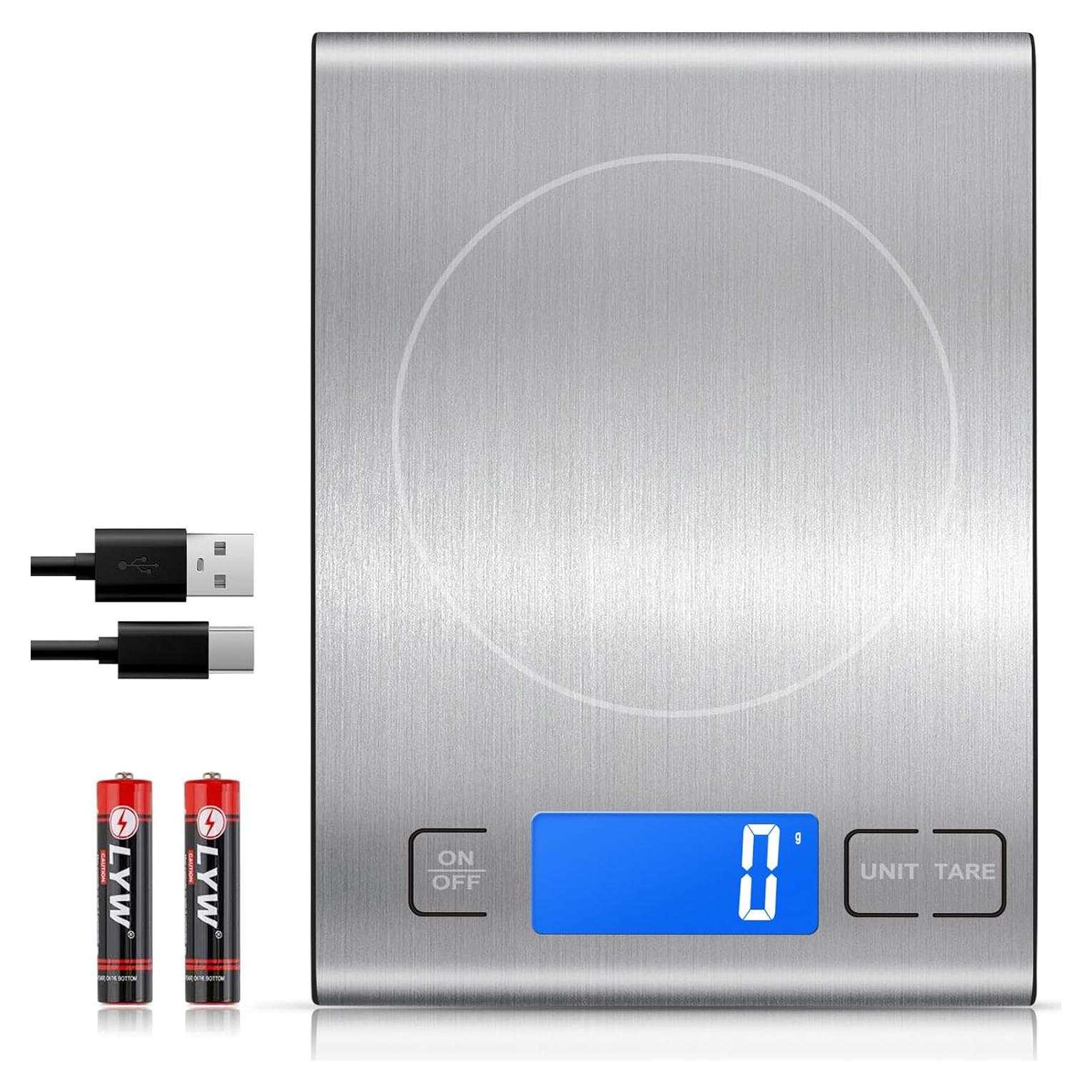 Balanza de Cocina Digital Diyife Acero Inoxidable 33lb 15kg