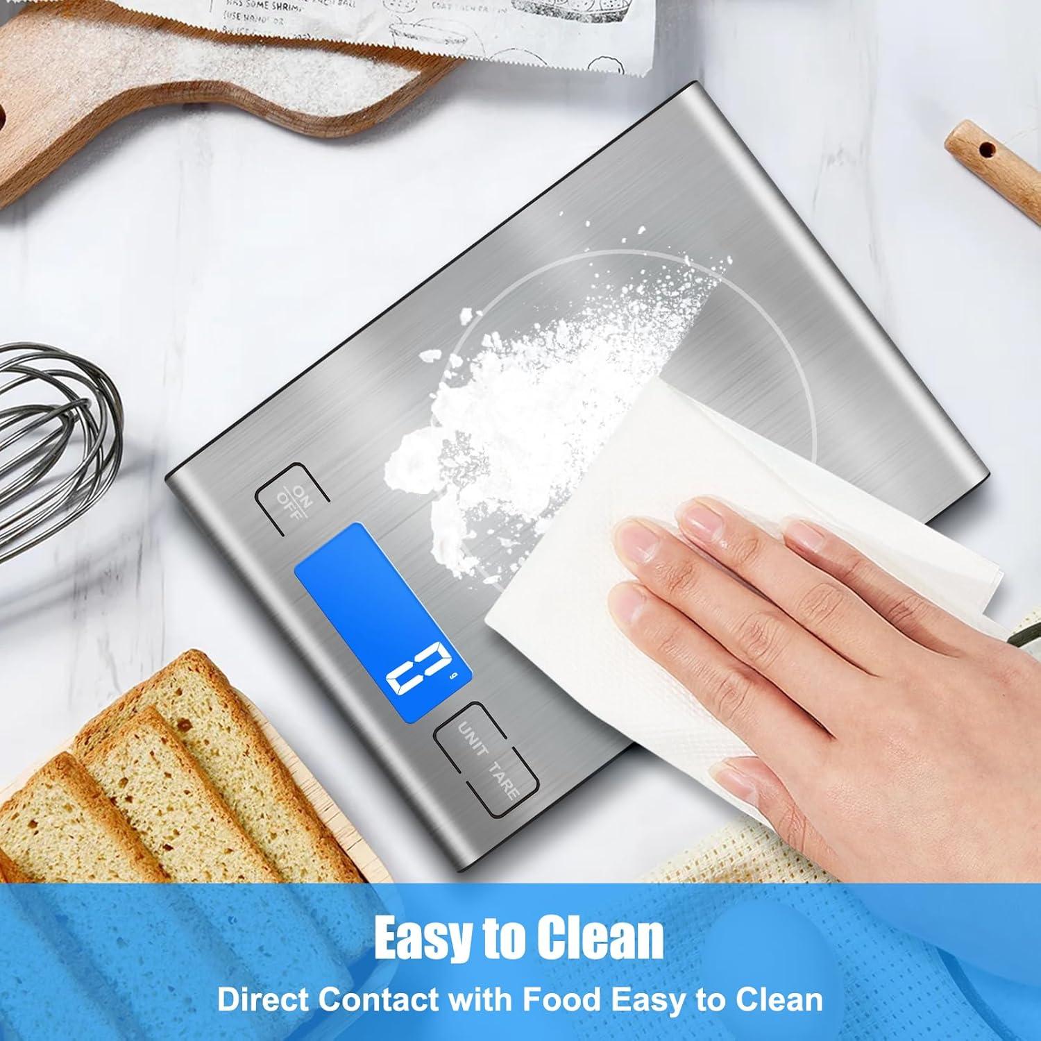 Balanza de Cocina Digital Diyife Acero Inoxidable 33lb 15kg