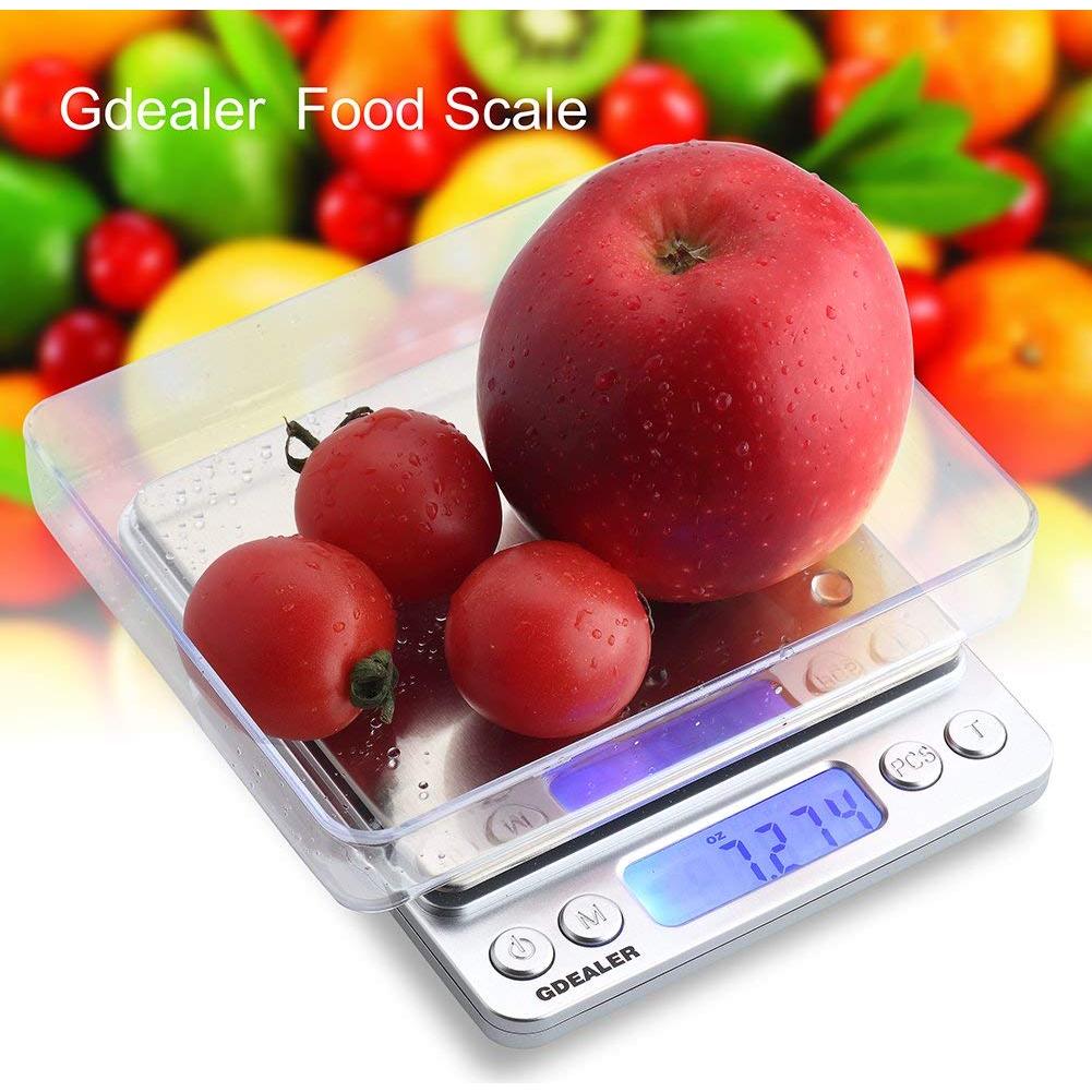 Balanza de Cocina Digital GDEALER 500g x 0.01g Acero Inoxidable