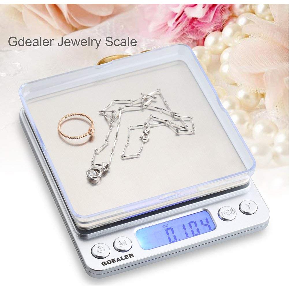 Balanza de Cocina Digital GDEALER 500g x 0.01g Acero Inoxidable