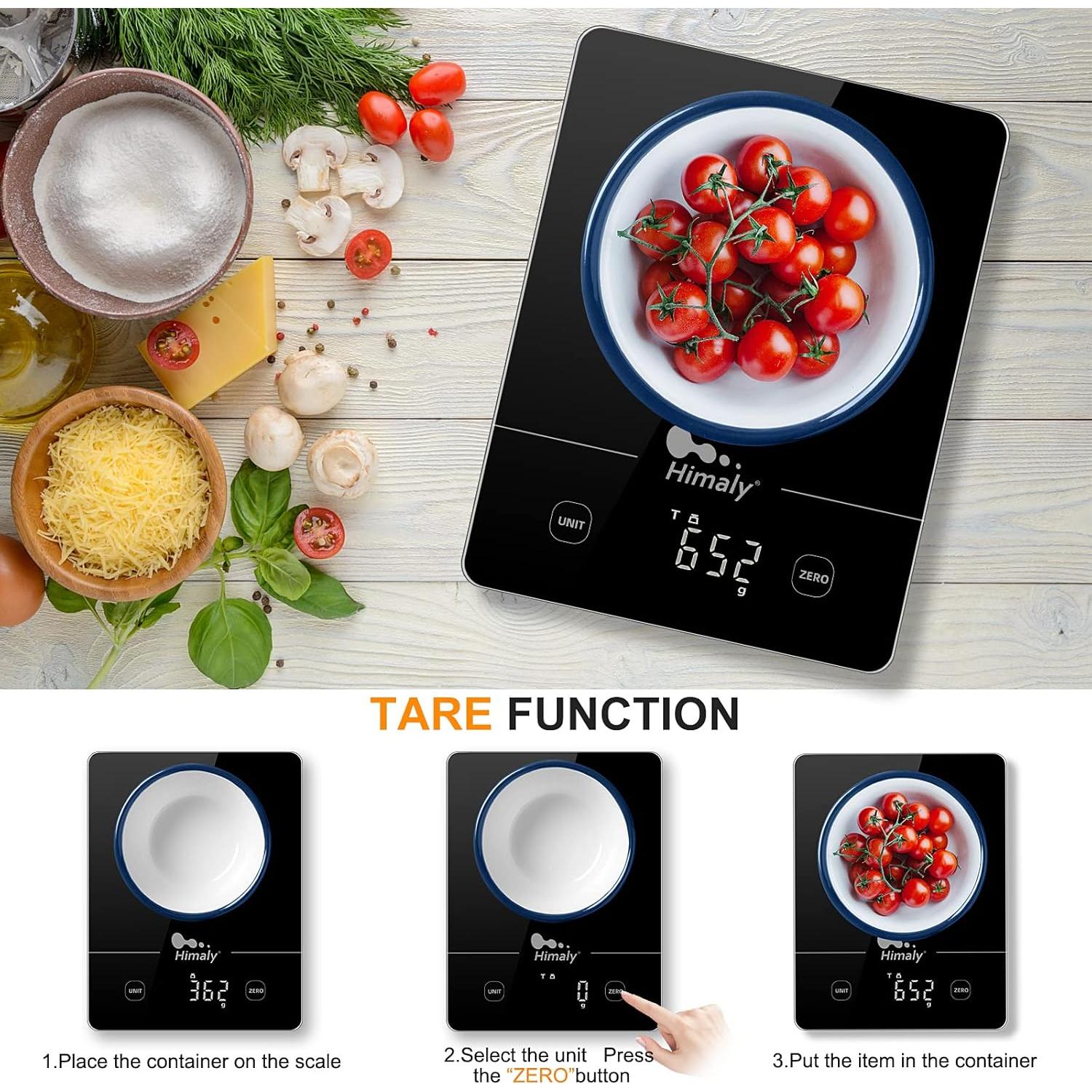 Báscula de Cocina Digital Himaly F20 con Pantalla LCD 5kg