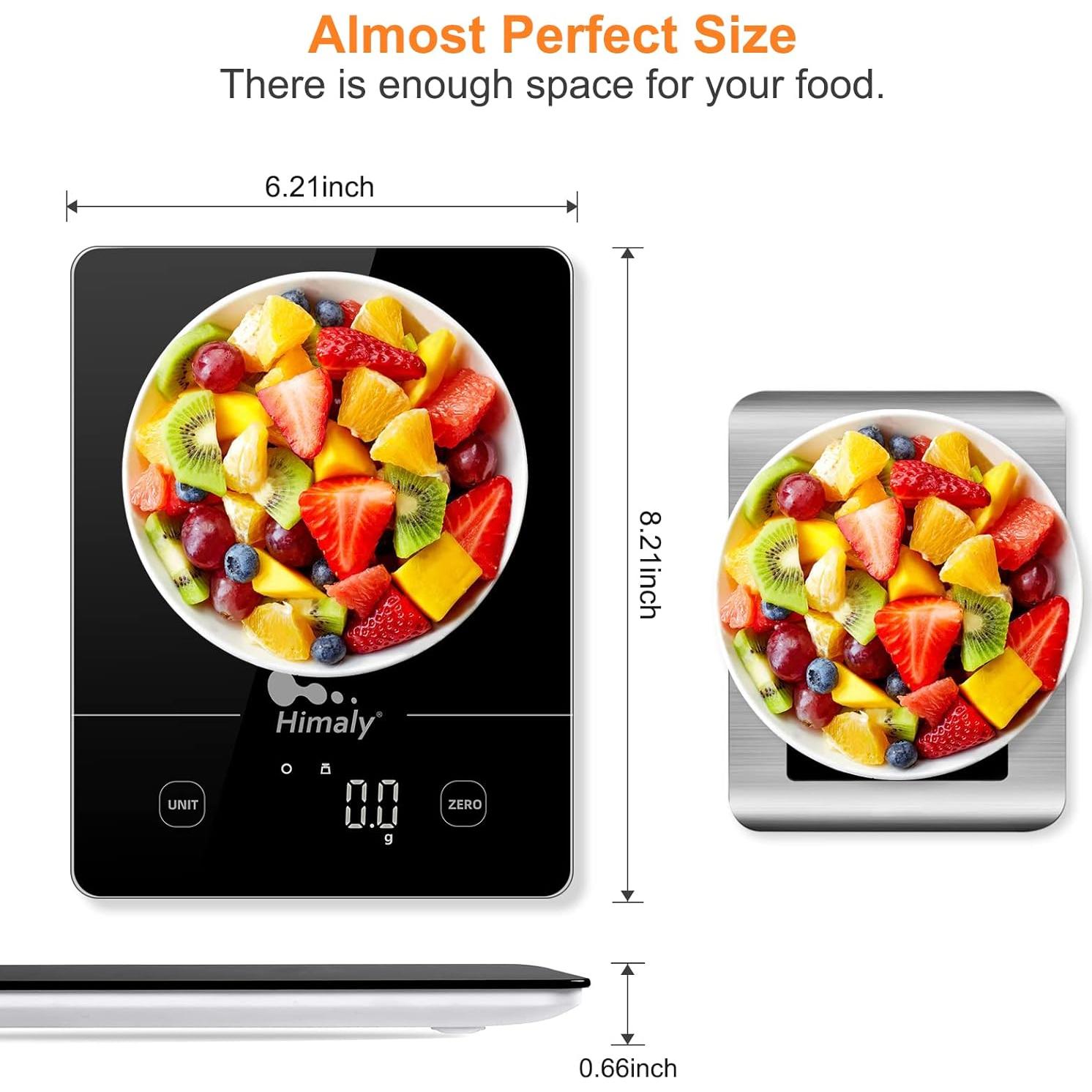 Báscula de Cocina Digital Himaly F20 con Pantalla LCD 5kg