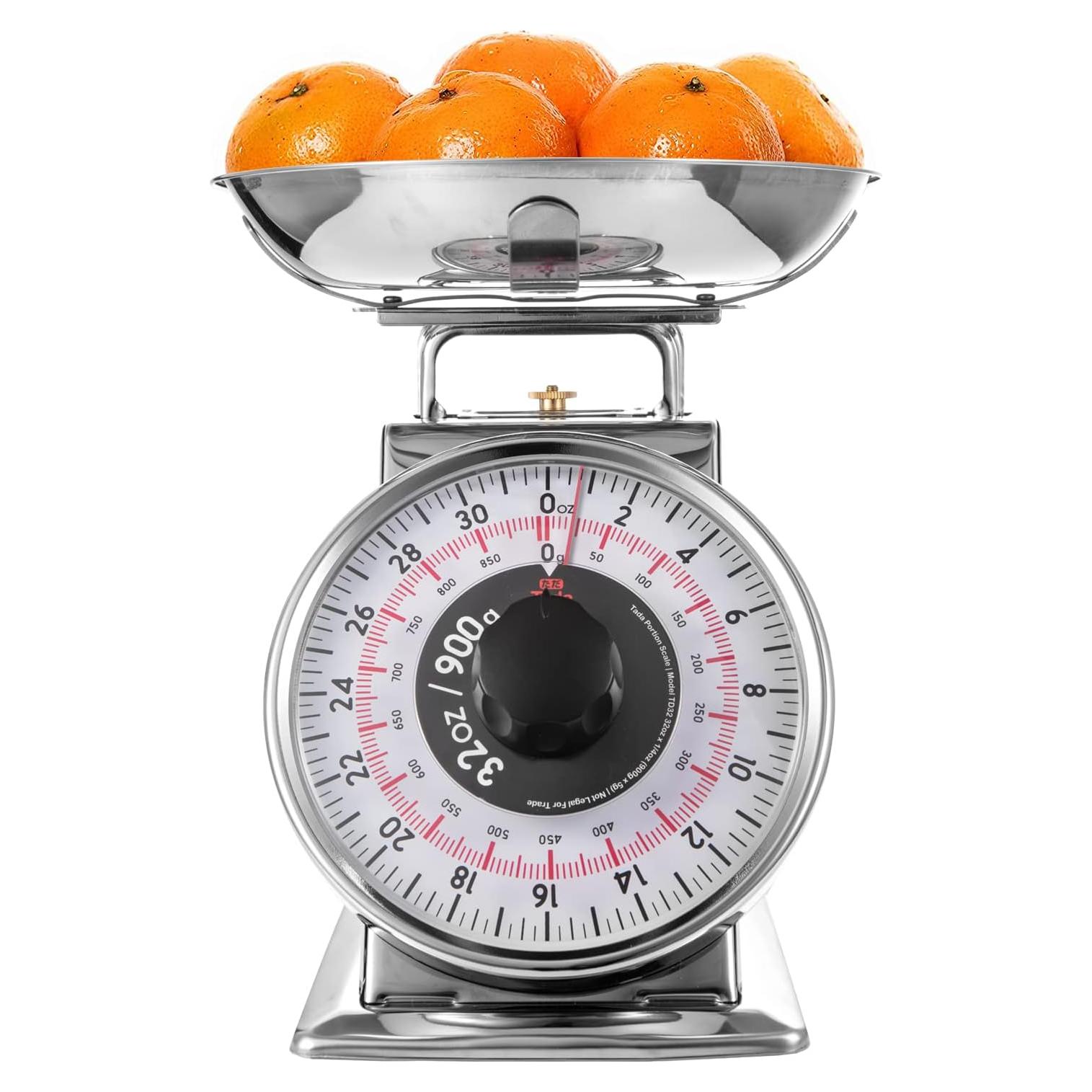 Escala de Cocina Mecánica TADA 900g Acero Inoxidable Retro